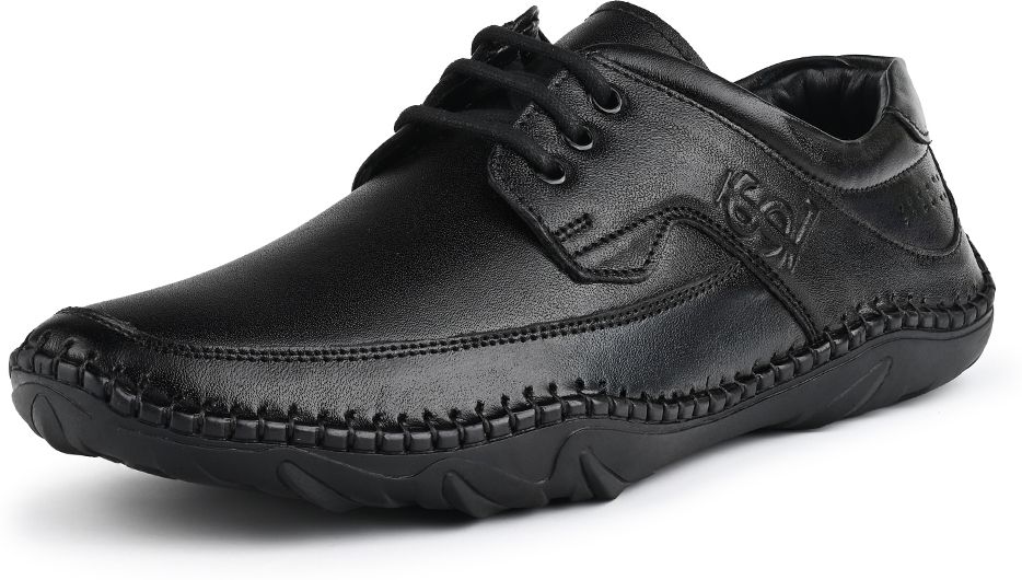 louis stitch Jet Black Genuine Leather Ultra Lightweight Formal Lace-Up Derby Shoes for Men Lace Up For Men-picture-25