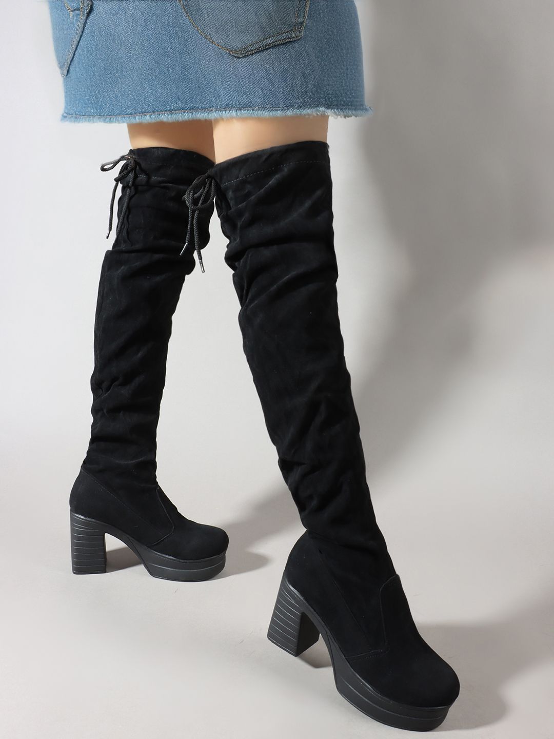 austine High Knee Boots Boots For Women-picture-11