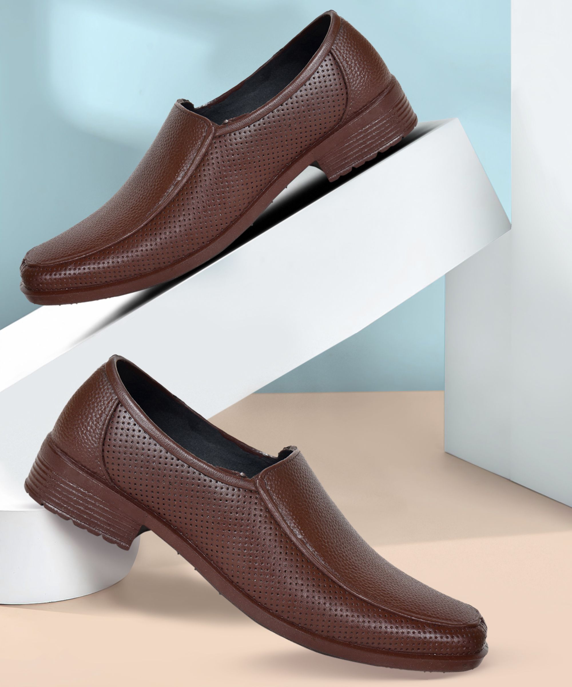 Casual PVC Waterproof Slip On For Men-image-41