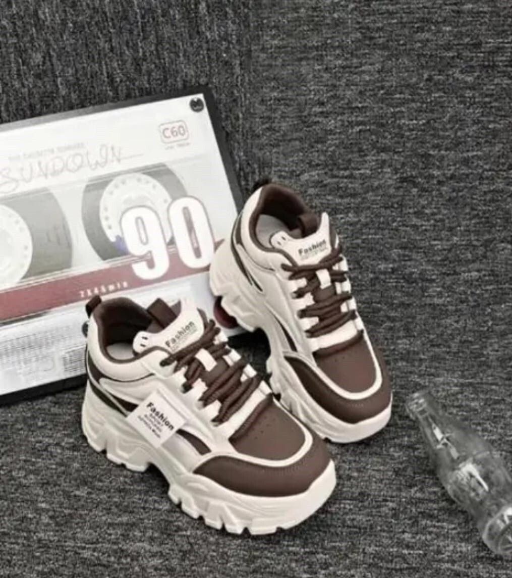 Brown Stylish Casual Sneakers For Women-image-7