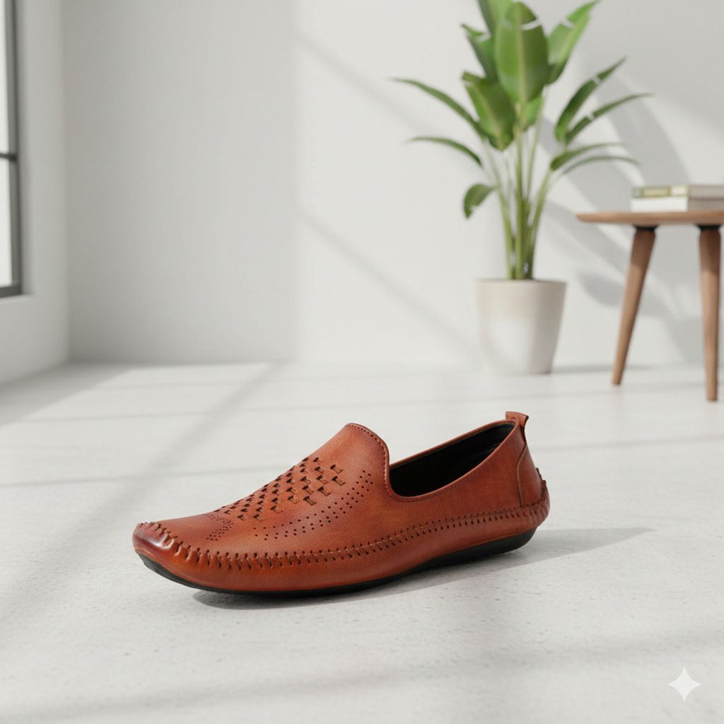 Men’s Synthetic Leather Loafers | Lightweight AirMix Casual Shoes Loafers For Men-image-28