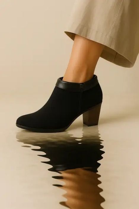 wellwalk Classic Black Boot for women| Comfortable Formals (07) Boots For Women-picture-7