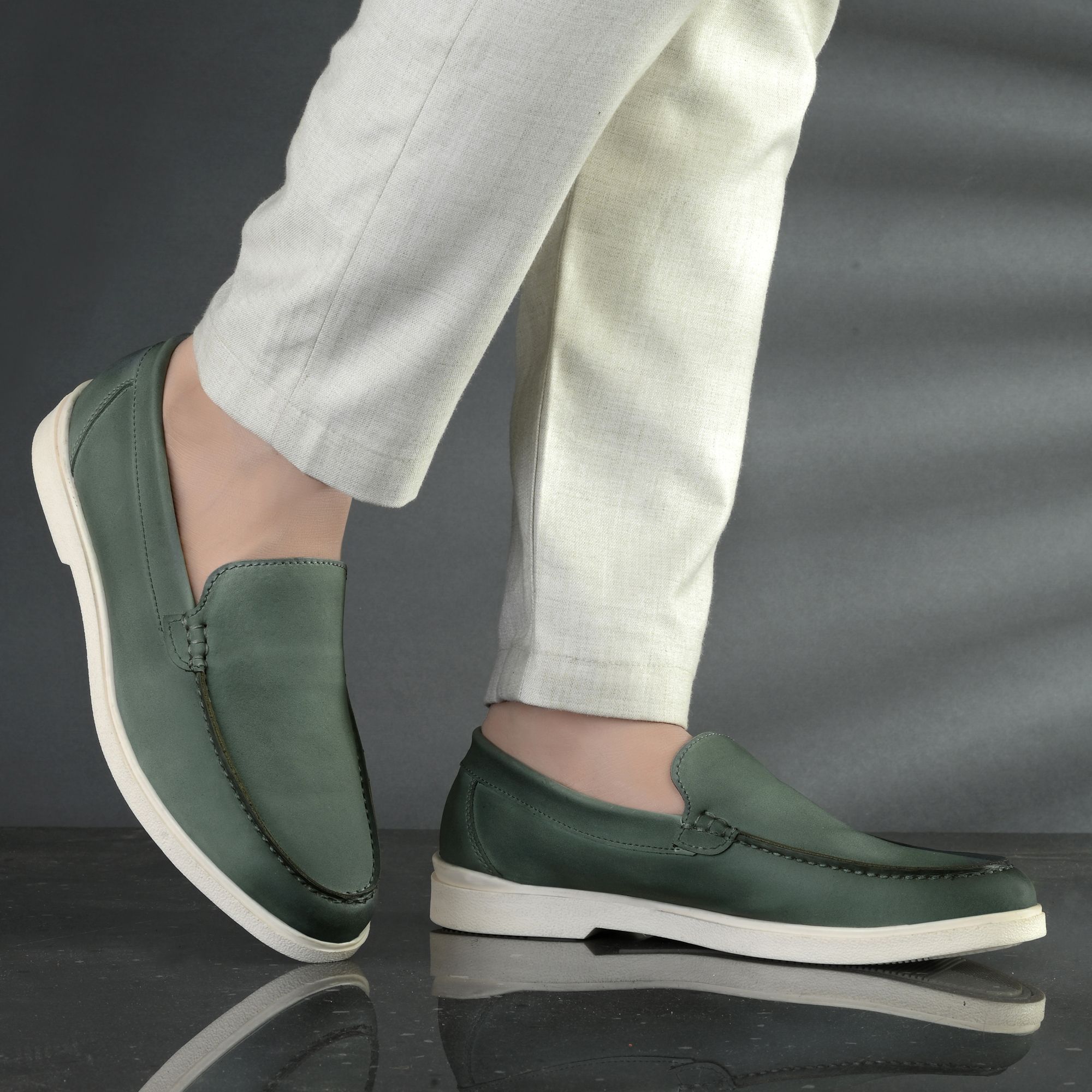 Noak Organic Cactus Leather Loafers For Men-picture-43