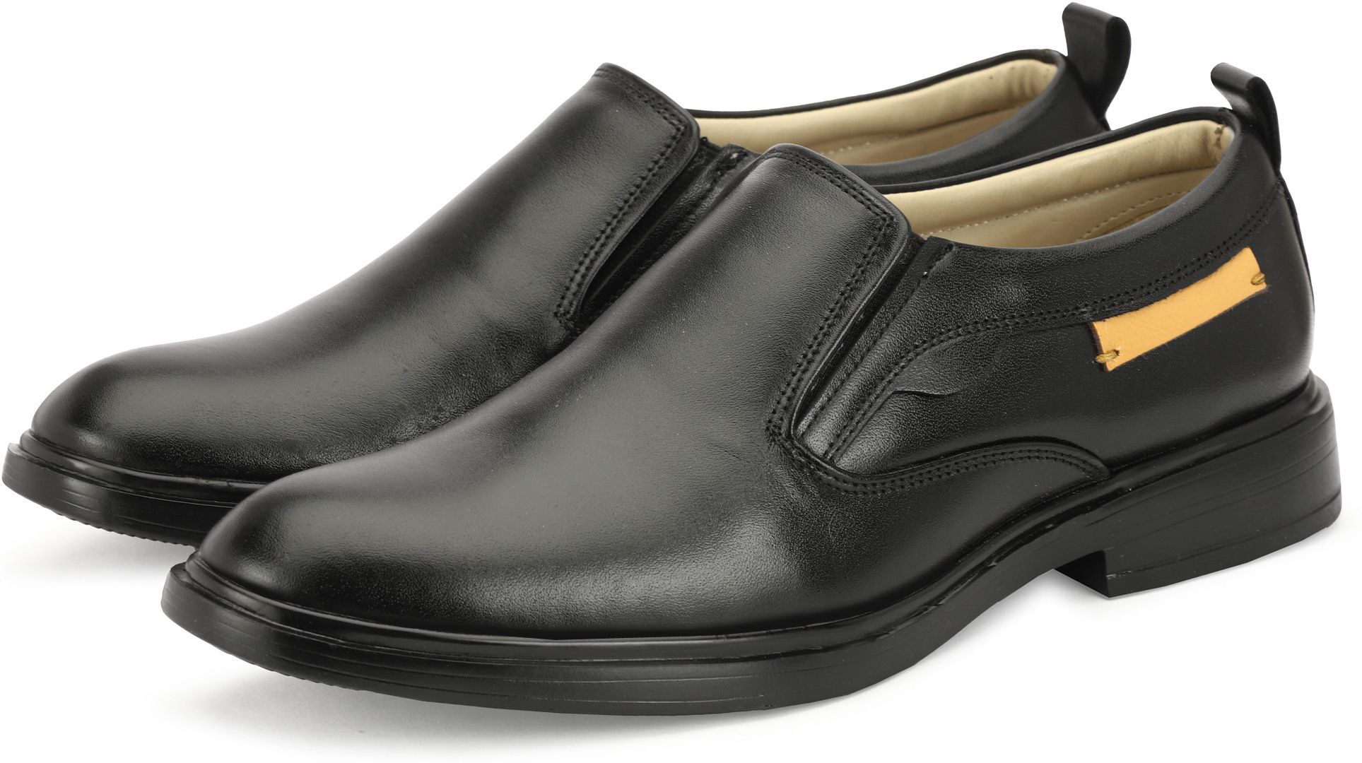 mile man Men Solid Slip On Black Formal Shoes For Men Loafers For Men-picture-13