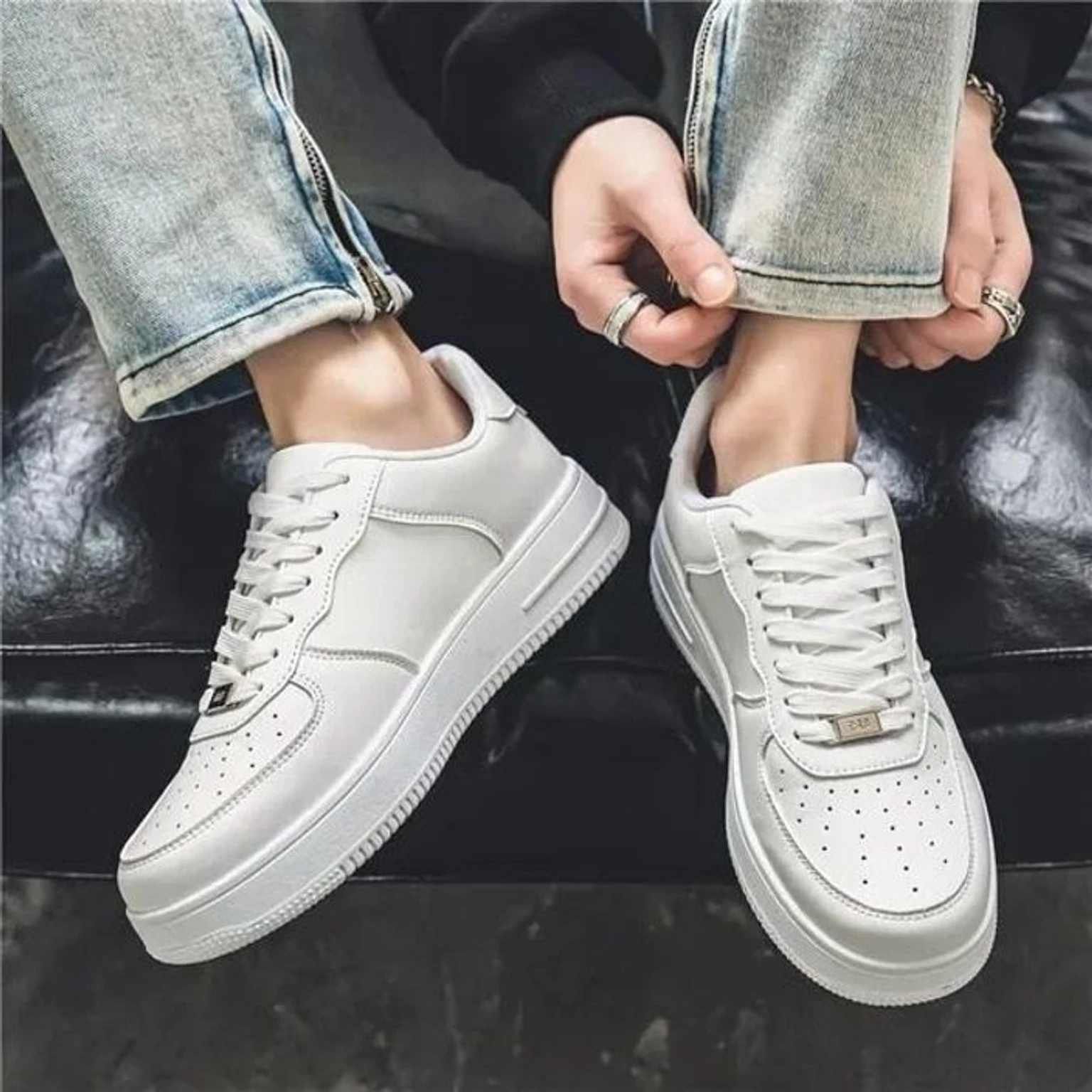 Waizok Casual white Sneakers For Men, Soft Cushioned Insole, Sneakers For Men-picture-25