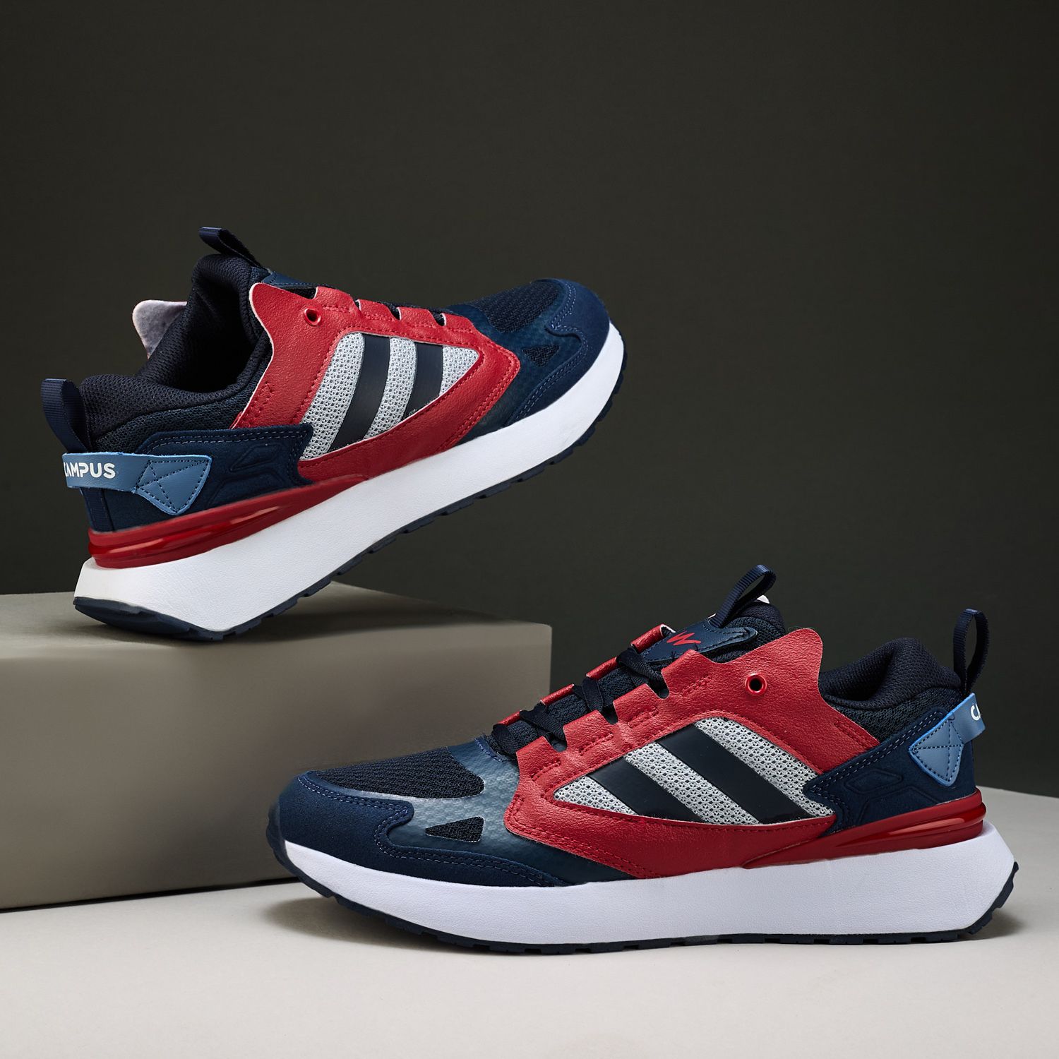 campus MARK Men's Casual Sneakers | Cushioned Insole | Anti-Skid Sole Design |Lace-Up Sneakers For Men-picture-12