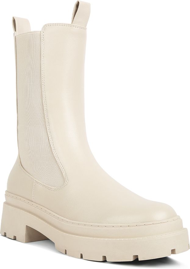 Elasticated Gussets Lug Sole Boots For Women-image-33