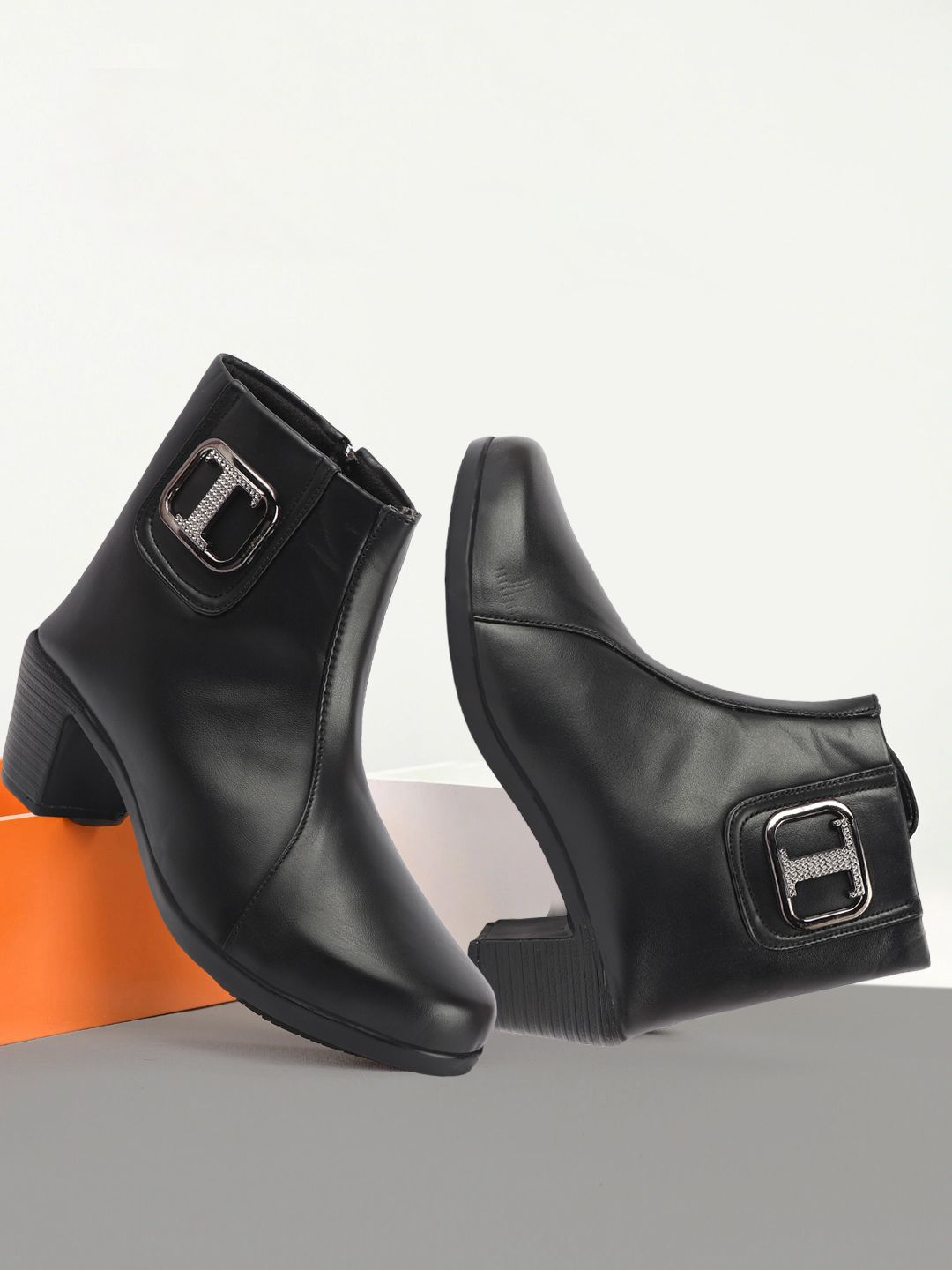 ladies hub Formal Ladies Boot Shoes for Winter Season, Party Wear & Stylish Ankle Boots For Women-picture-12