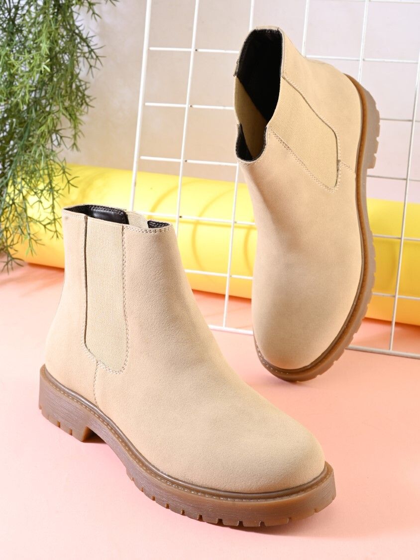 outdoor comfortable casual ankle length chelsea | ideal for office,evening wear boots for women