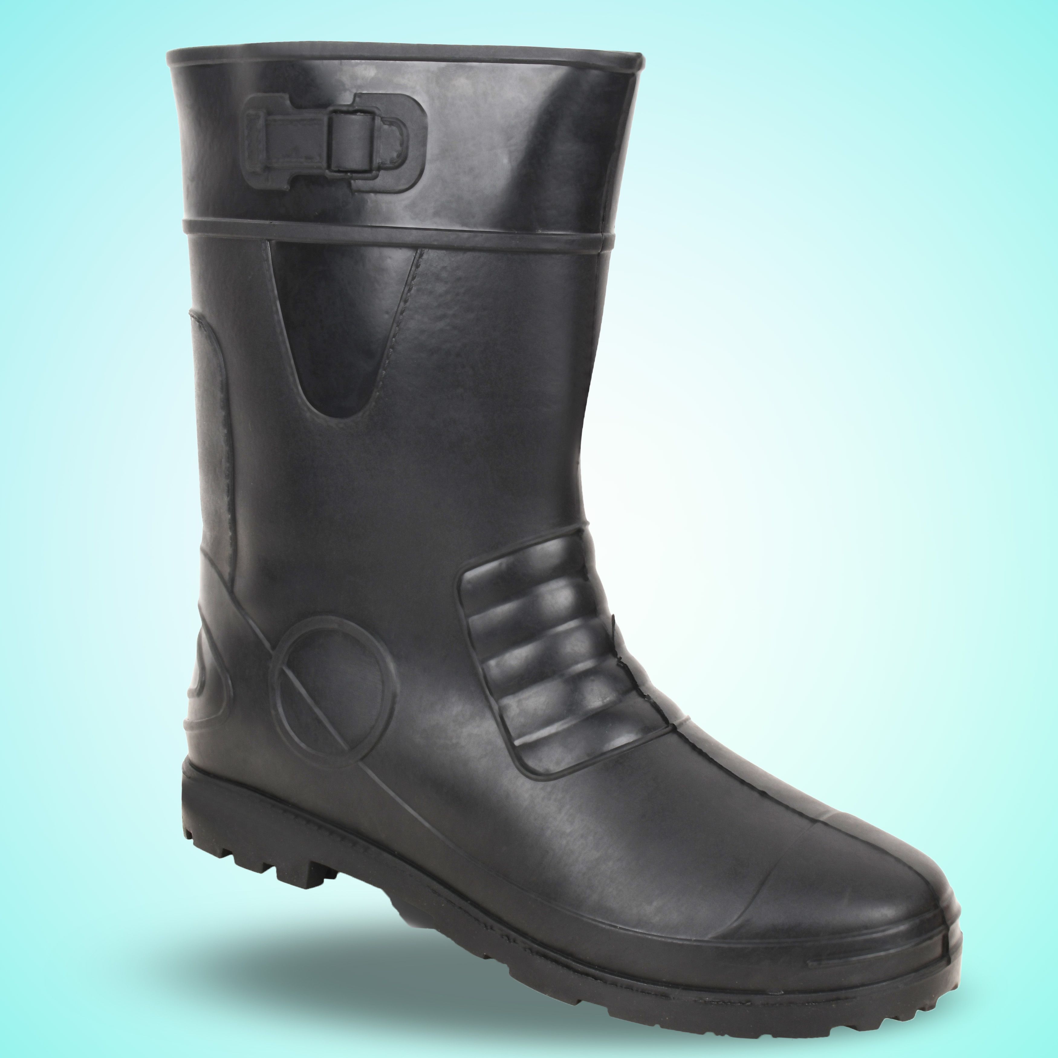 foot trends PVC 11-inch Gumboots Non-Metallic Toe Cap, Oil and Acid Resistant, Boots For Men-picture-18
