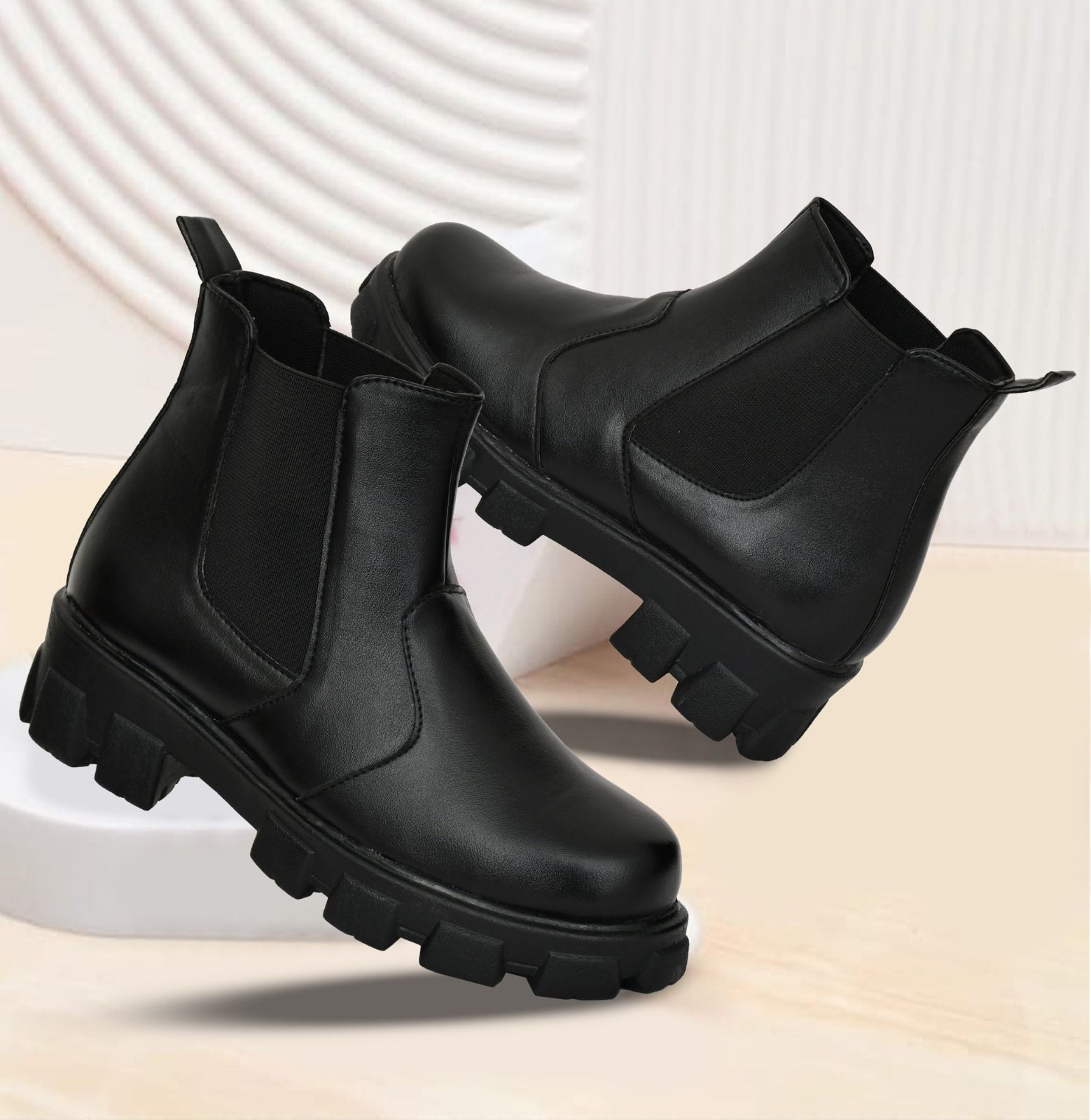 MOVE-EDGE Synthetic Women’s Heel Boots Trendy, Lightweight & Comfortable Fit Boots For Women-image-46