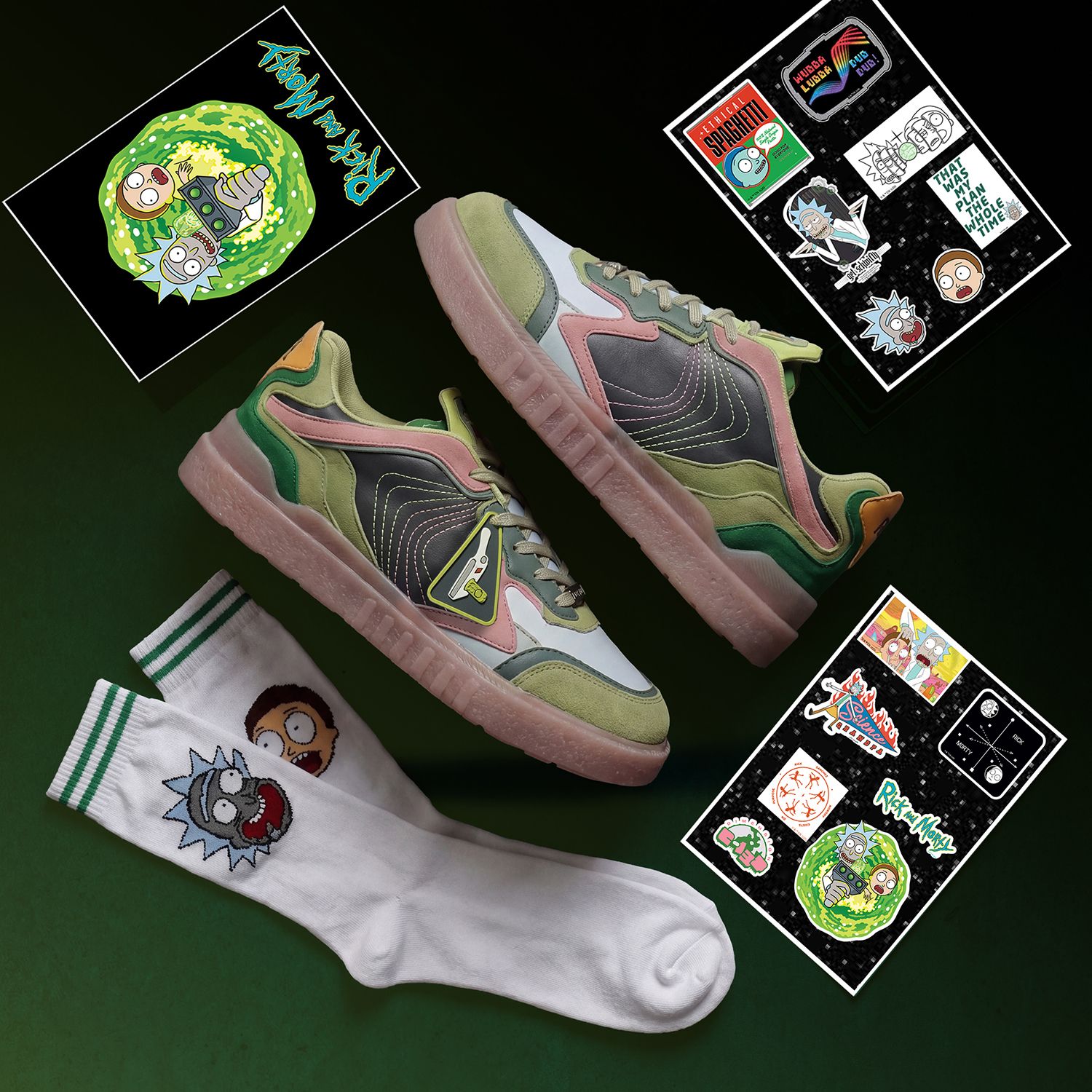yoho Rick and Morty Inspired Sneakers For Men-picture-31