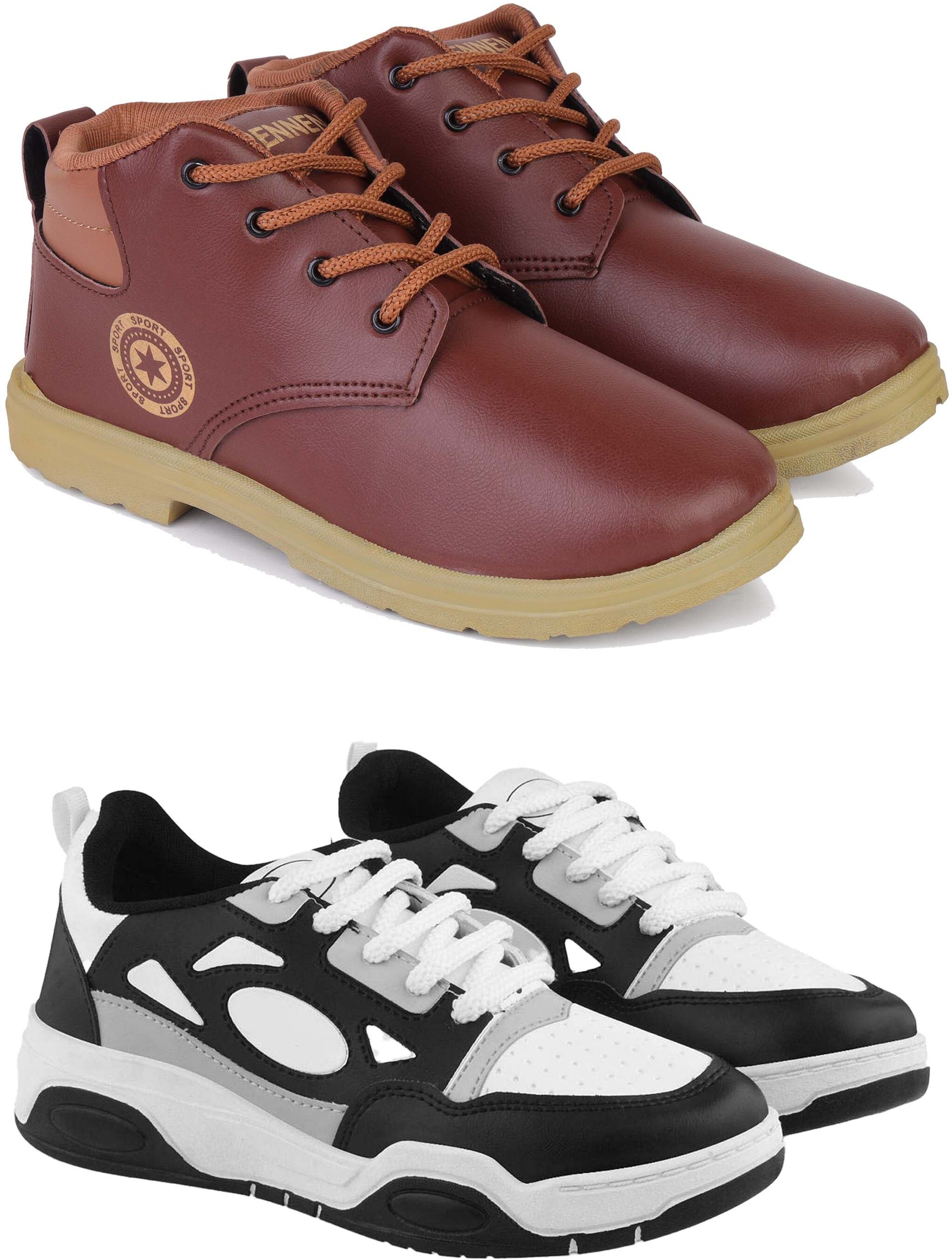 pennen Men’s Stylish Shoes | Lace-Up Casual Shoes for Men | Durable Sole | Daily Wear. Boots For Men-picture-7