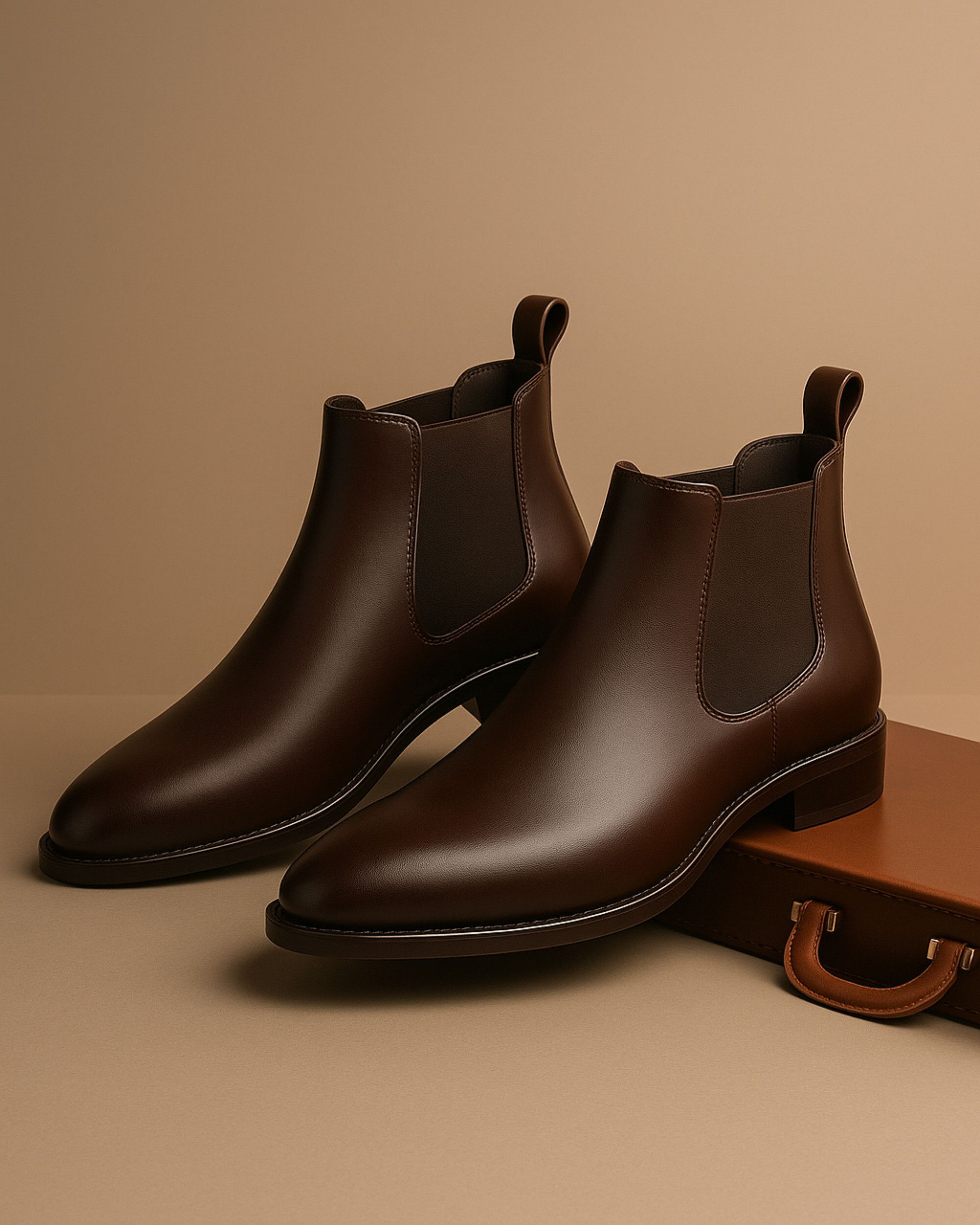 Chelsea Luxury Solid Outdoor, Trendy, Lightweight, Cushioned Footbed Boots For Men-image-38