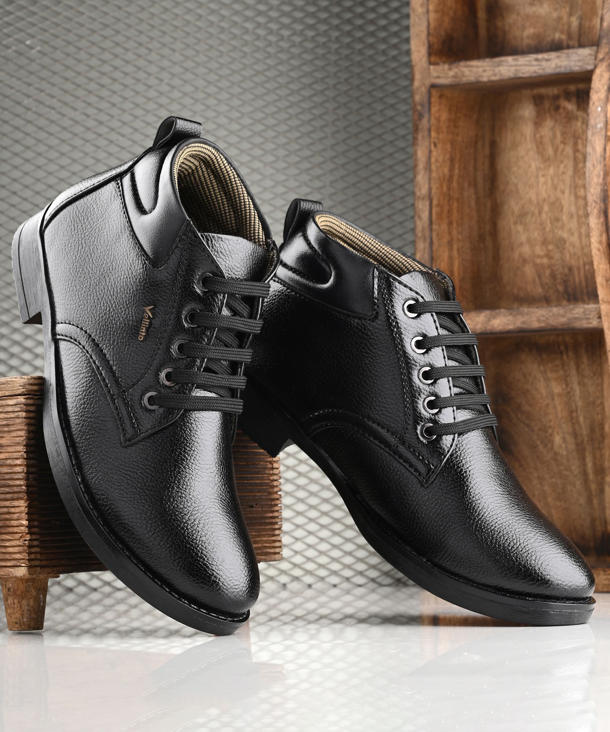 Vellinto ALEXANDER Casual Boots For Men ll Synthetic Leather Casuals For Men Boots For Men-picture-23