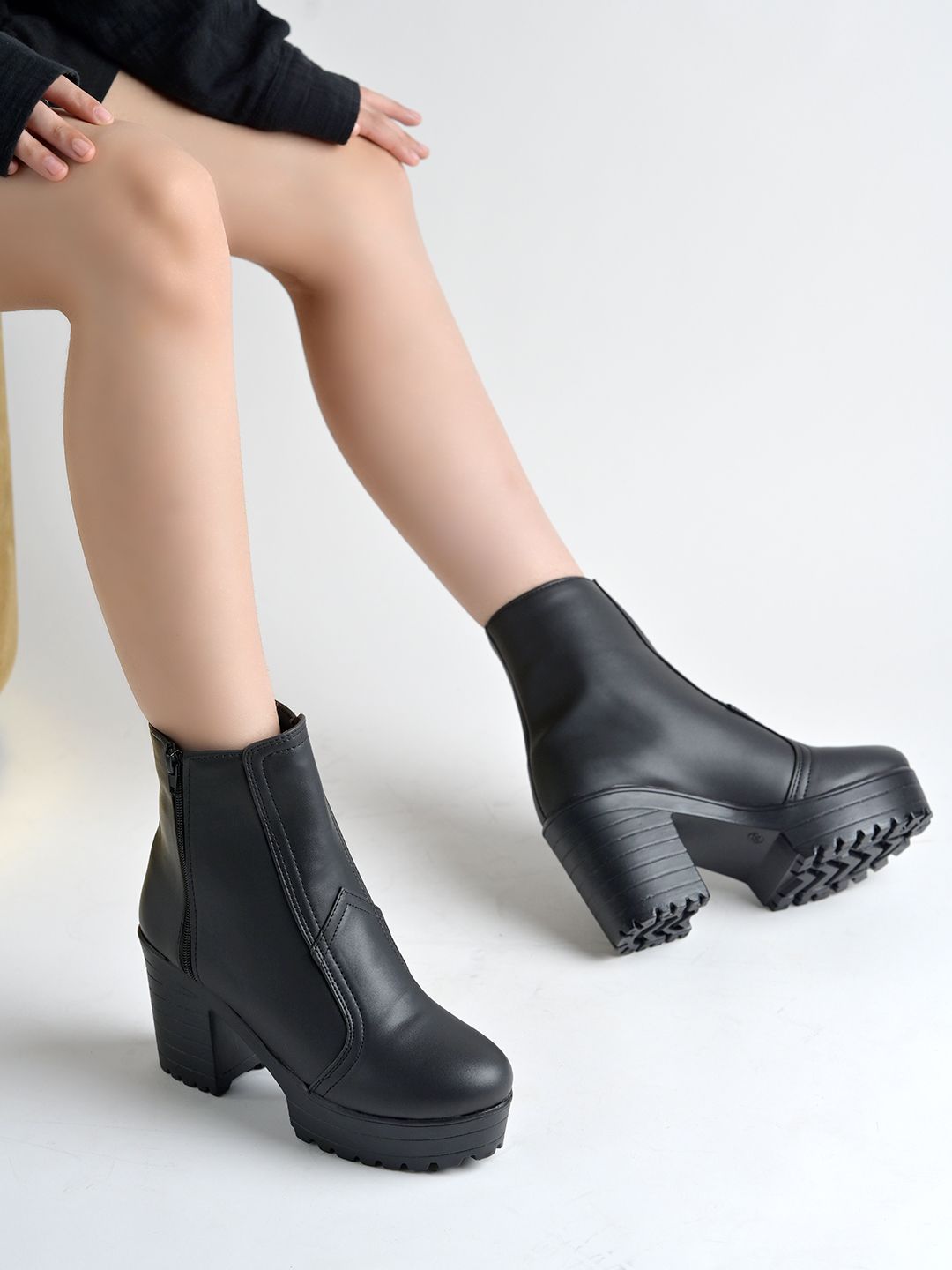 Smart Casual Mid Top | Winter Boots |Lace-UP |Trendy Boots For Girls Boots Boots For Women-image-47