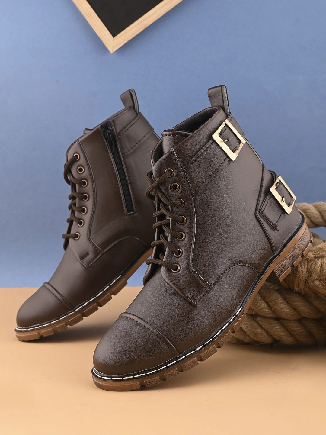 killer Men's Casual Outdoor High Top Lace Up Boots, Comfortable Hiking and Trekking Boots For Men-picture-21