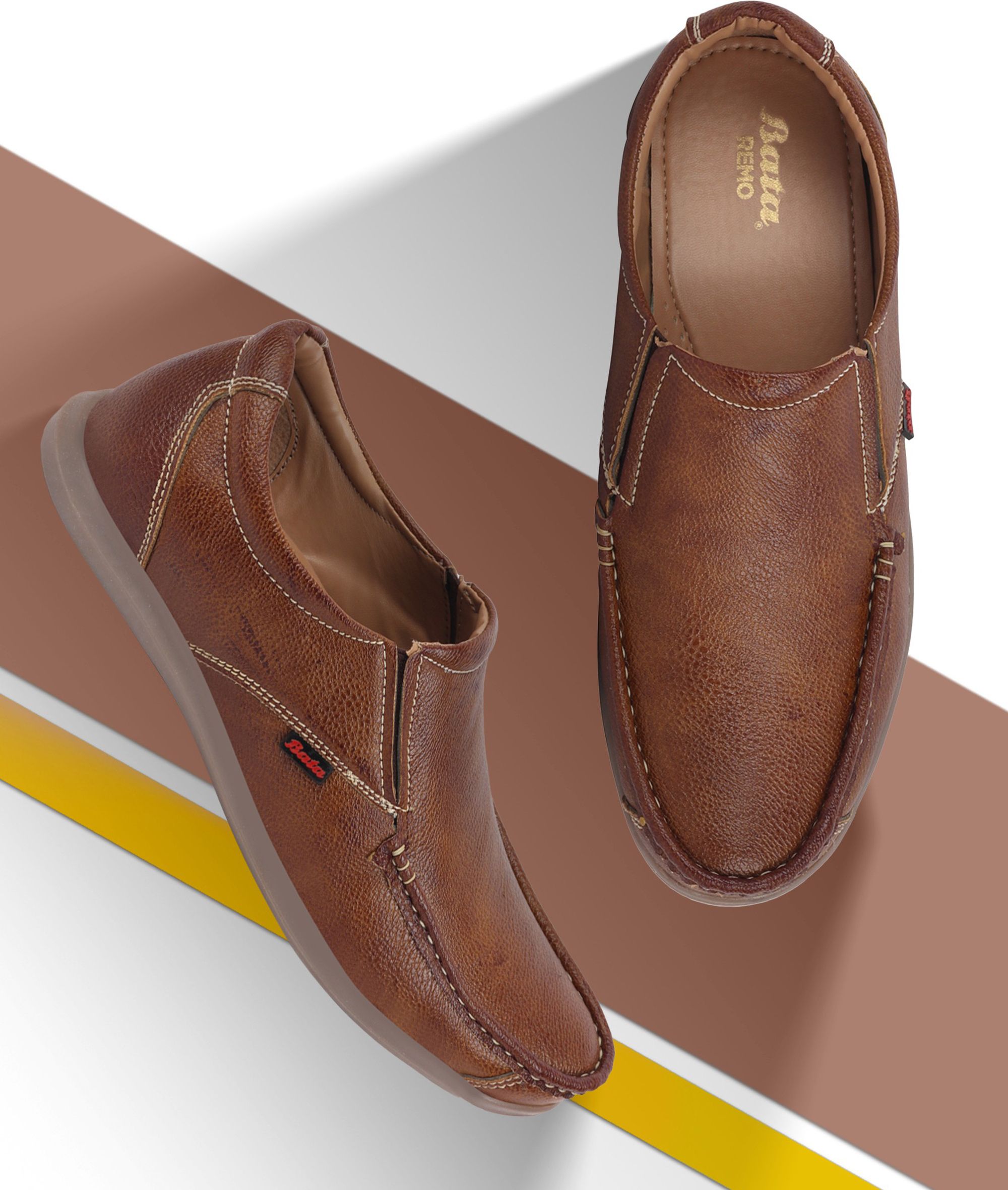 bata Casual Slip On Loafers For Men-picture-16