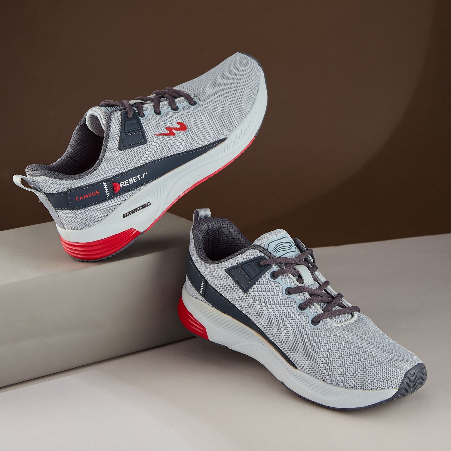 campus REFRESH PRO Men's Sports Shoes | Mesh Upper & Support-Tech Stability | Lace-Up Walking Shoes For Men-picture-15
