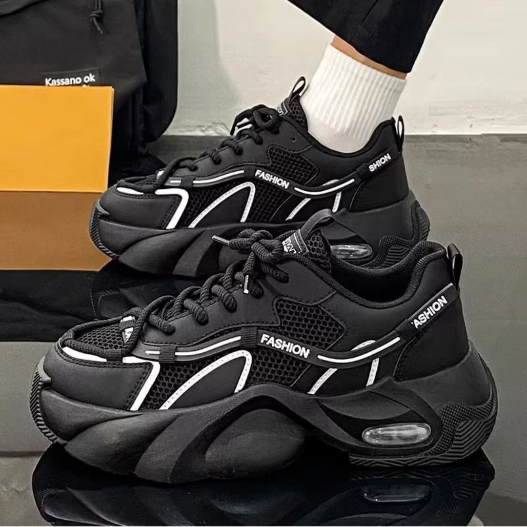 terfill Black Stylish Casual Sneakers For Men-picture-47