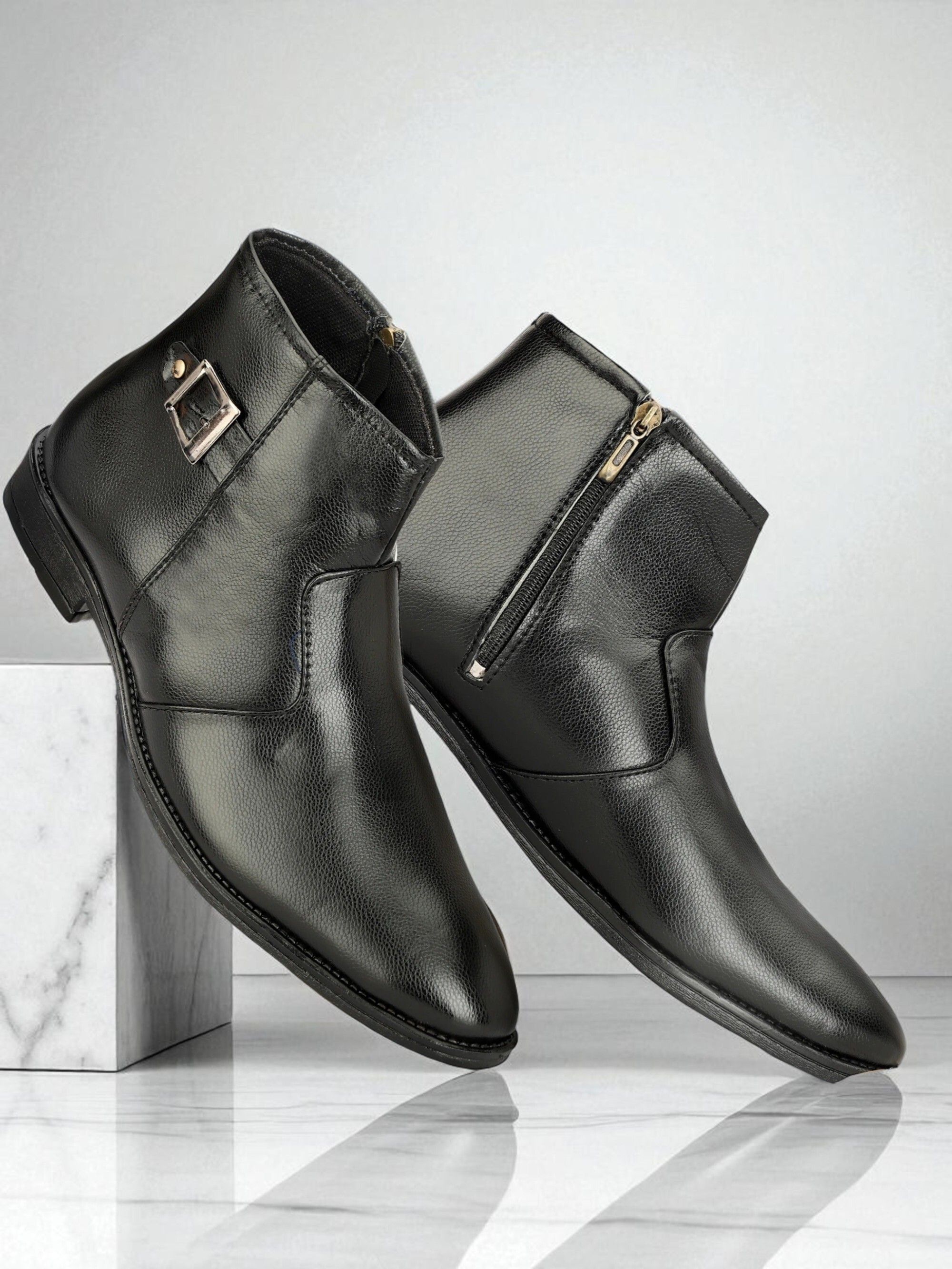 stalag Zipped-Resistance Boots For Men Boots For Men-picture-25