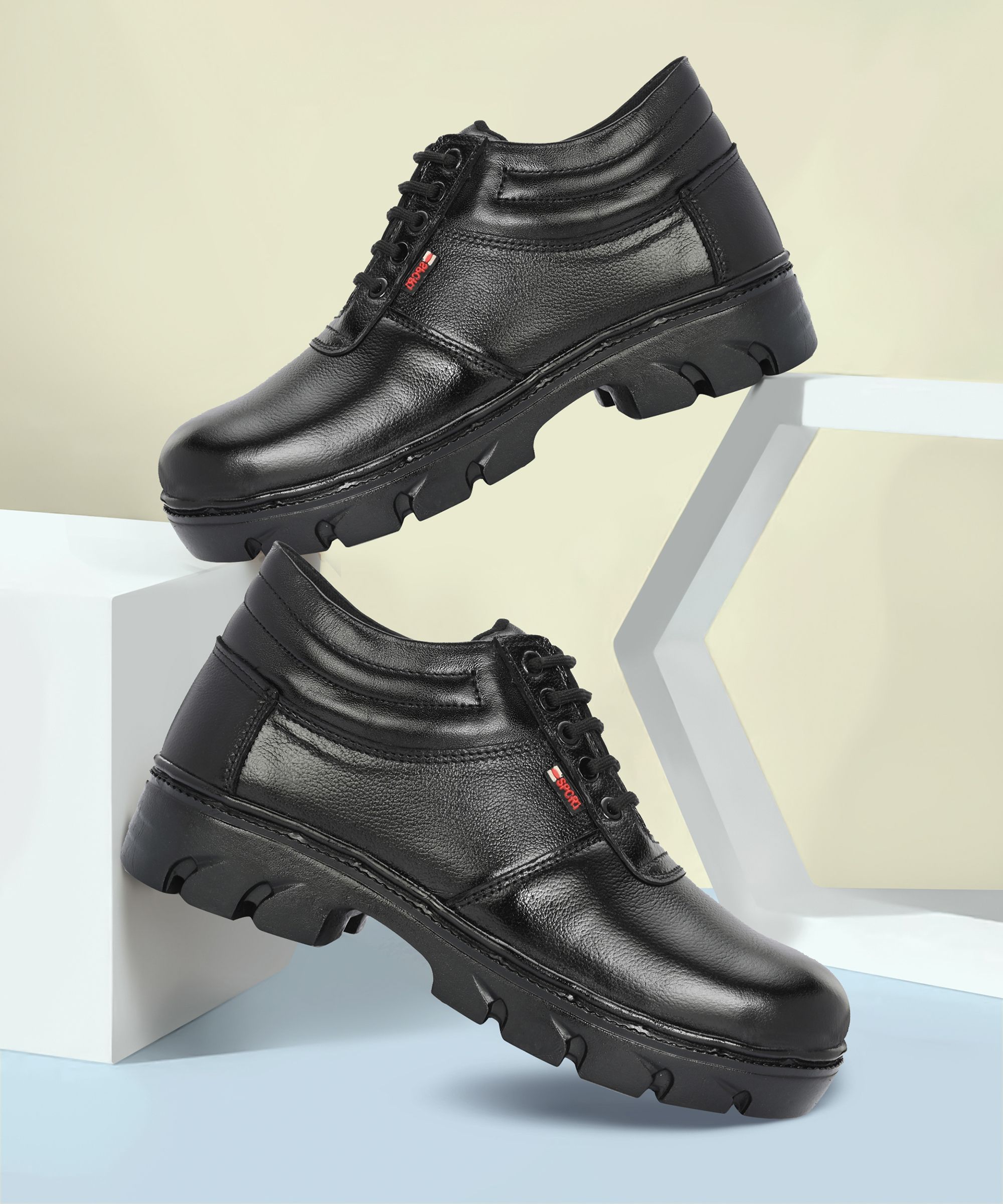 Leather Safety Shoes Industrial Footwear Boots For Men