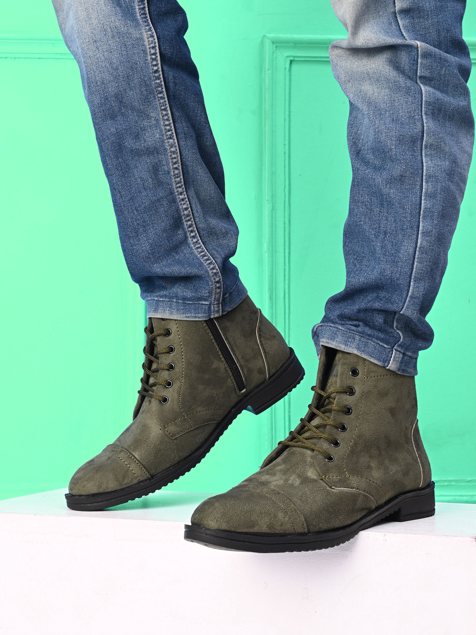 killer Men's Casual Outdoor High Top Lace Up Boots, Comfortable Hiking and Trekking Boots For Men-picture-18