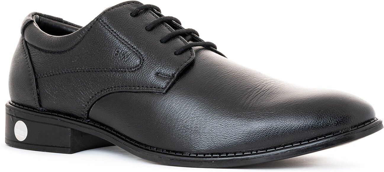 khadim's British Walkers Black Leather Derby Formal Shoe Derby For Men-picture-44