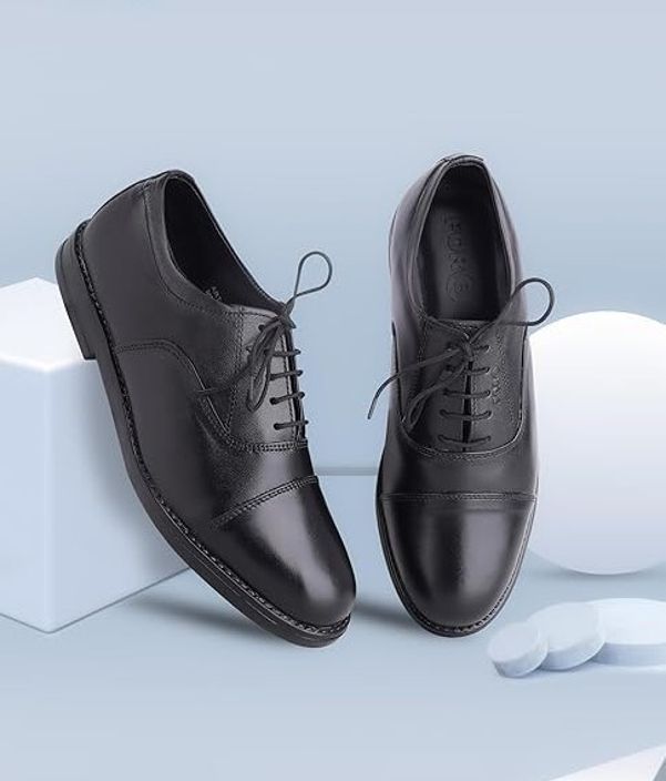 FOR-B Men's Leather Oxford Dress Shoes, Formal Lace Up, Uniform Corporate Casuals For Men-image-38
