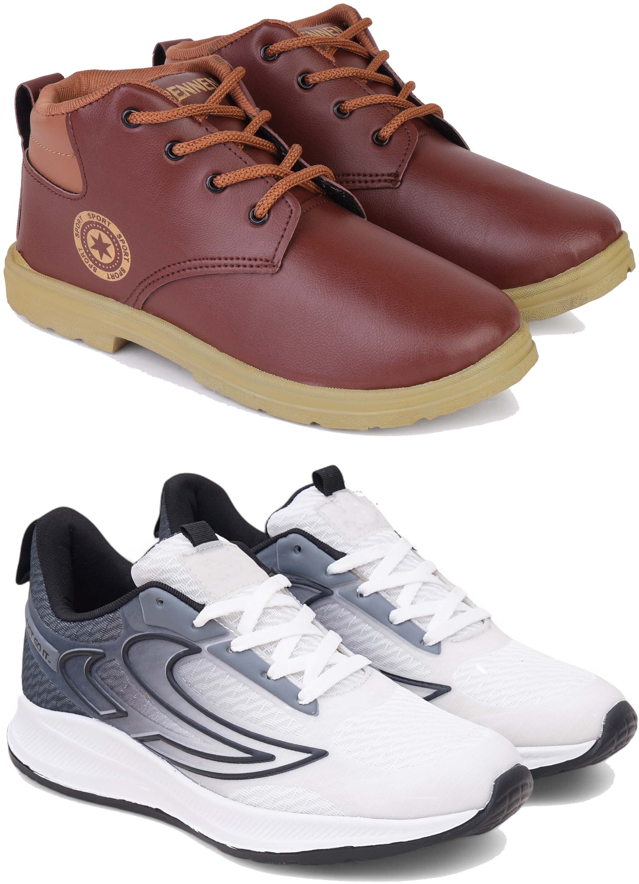 pennen Men’s Stylish Shoes | Lace-Up Casual Shoes for Men | Durable Sole | Daily Wear. Boots For Men-picture-17