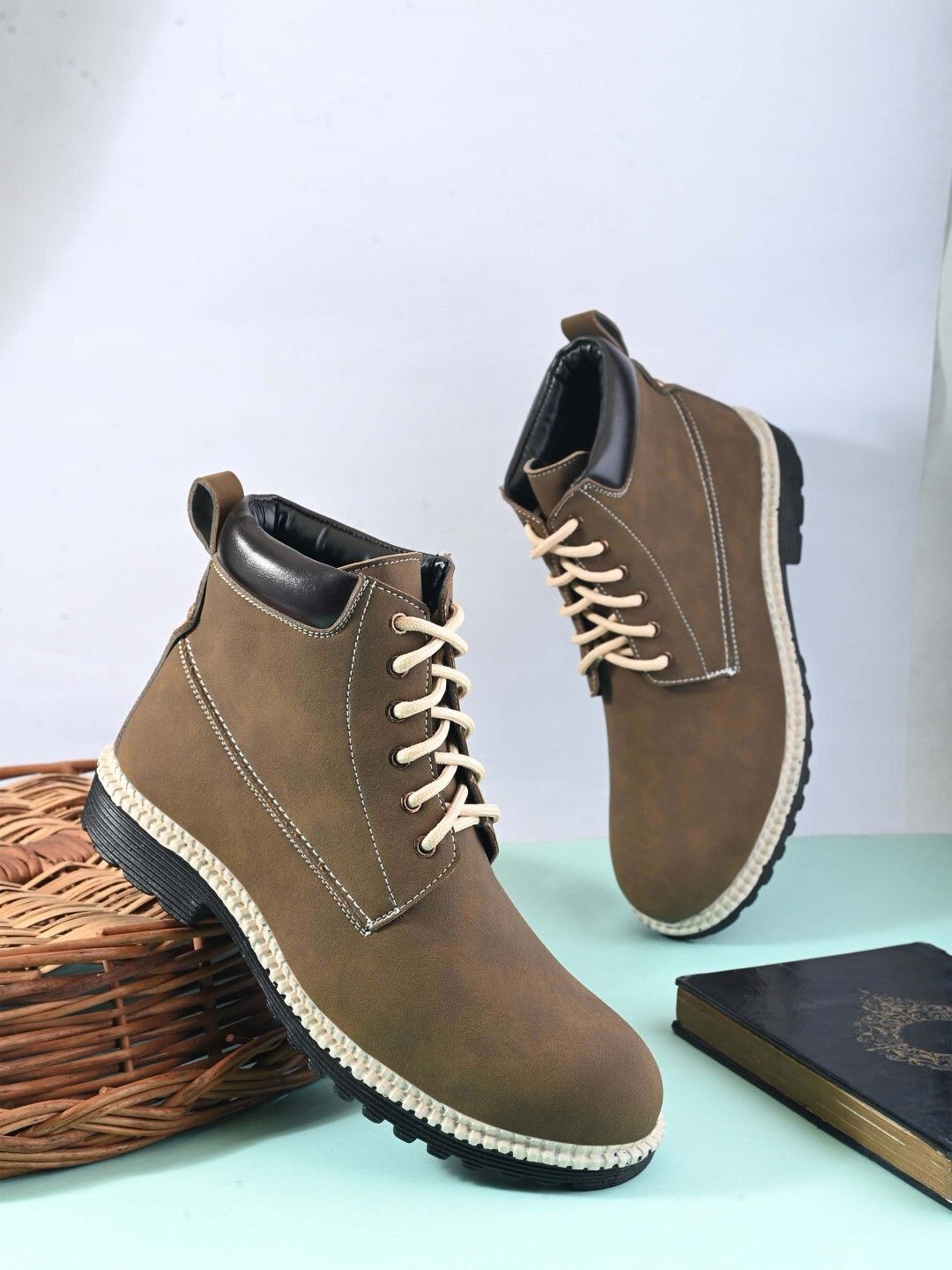 Sturdy Outdoor Brogues Laceup Boots For Men Boots For Men-image-19
