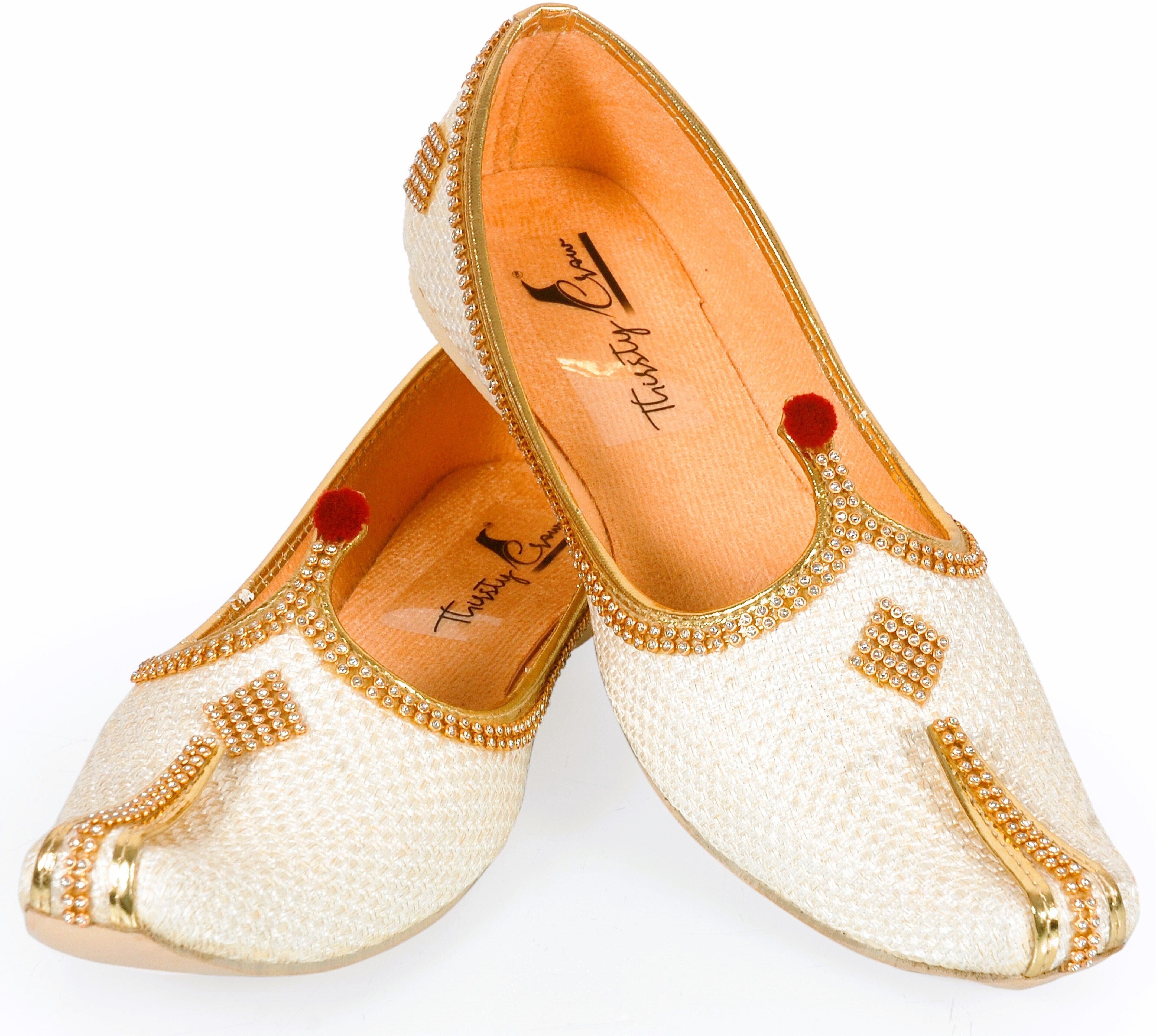 thirsty crow North India's Traditional Ethnic Sherwani Juti Wedding Wear & Party Wear Mojaris For Men-picture-32