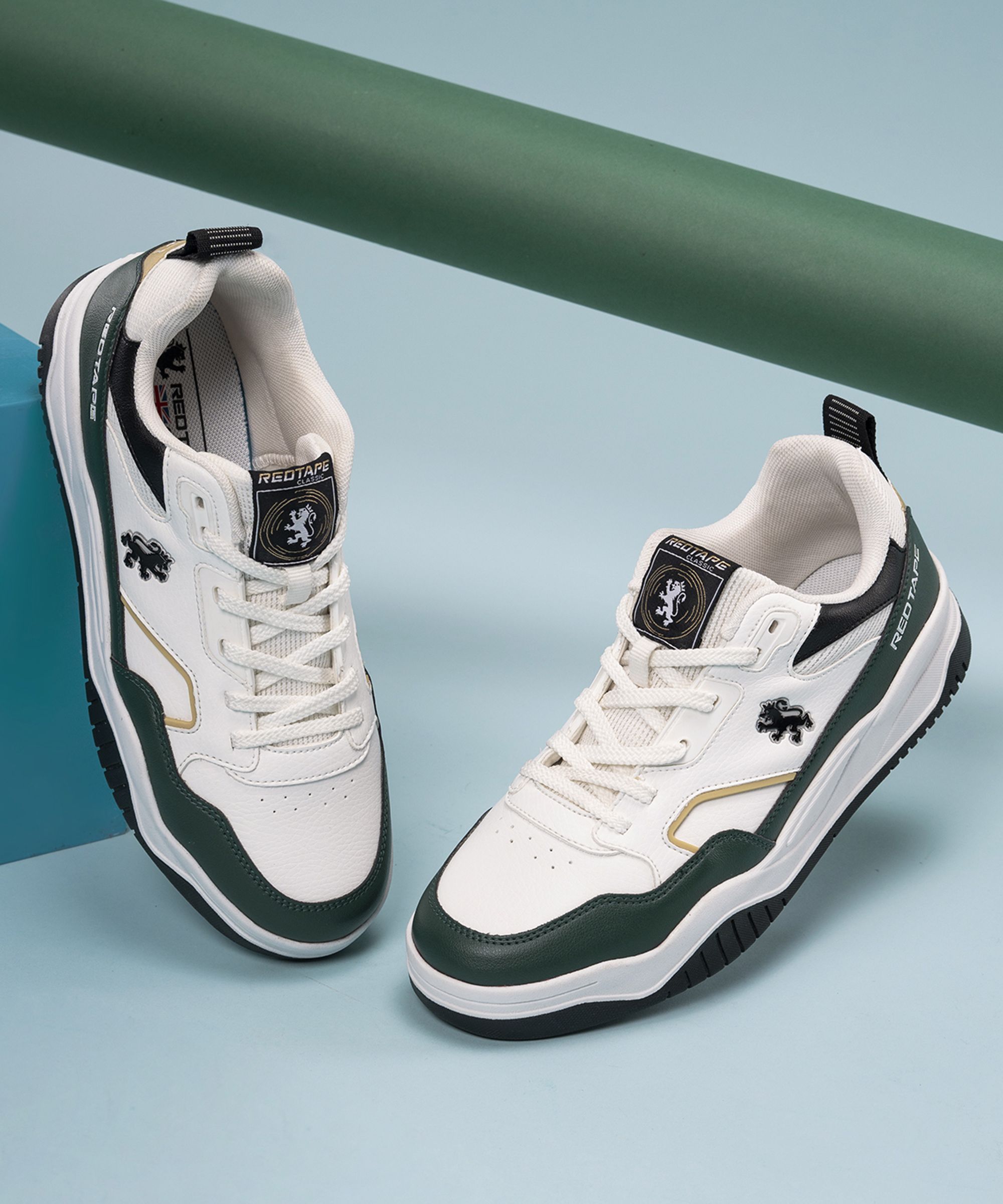 Sneakers for Men | Premium PU Finish, Lace-Up Closure & Stylish Uplift Sneakers For Men