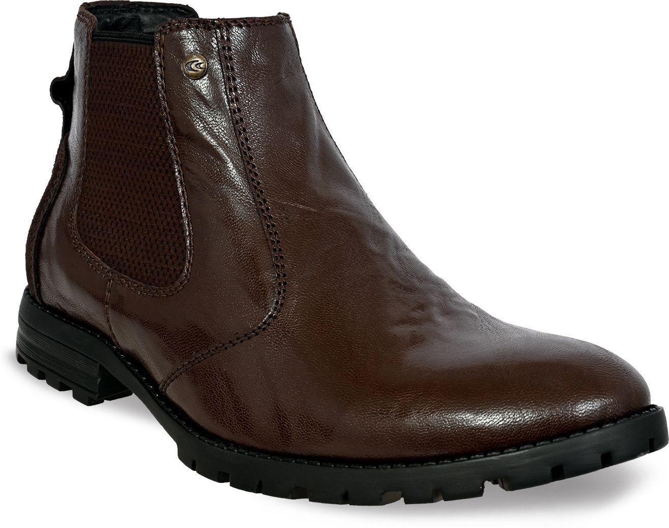 Luxury Crumbled Genuine Leather Boots For Men-image-8