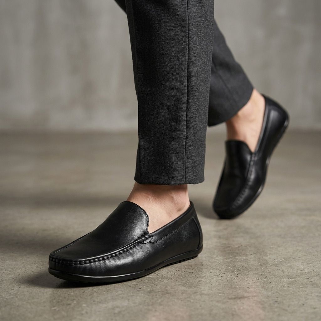 Genuine pure leather casual shoes for all occassions Loafers For Men-image-30