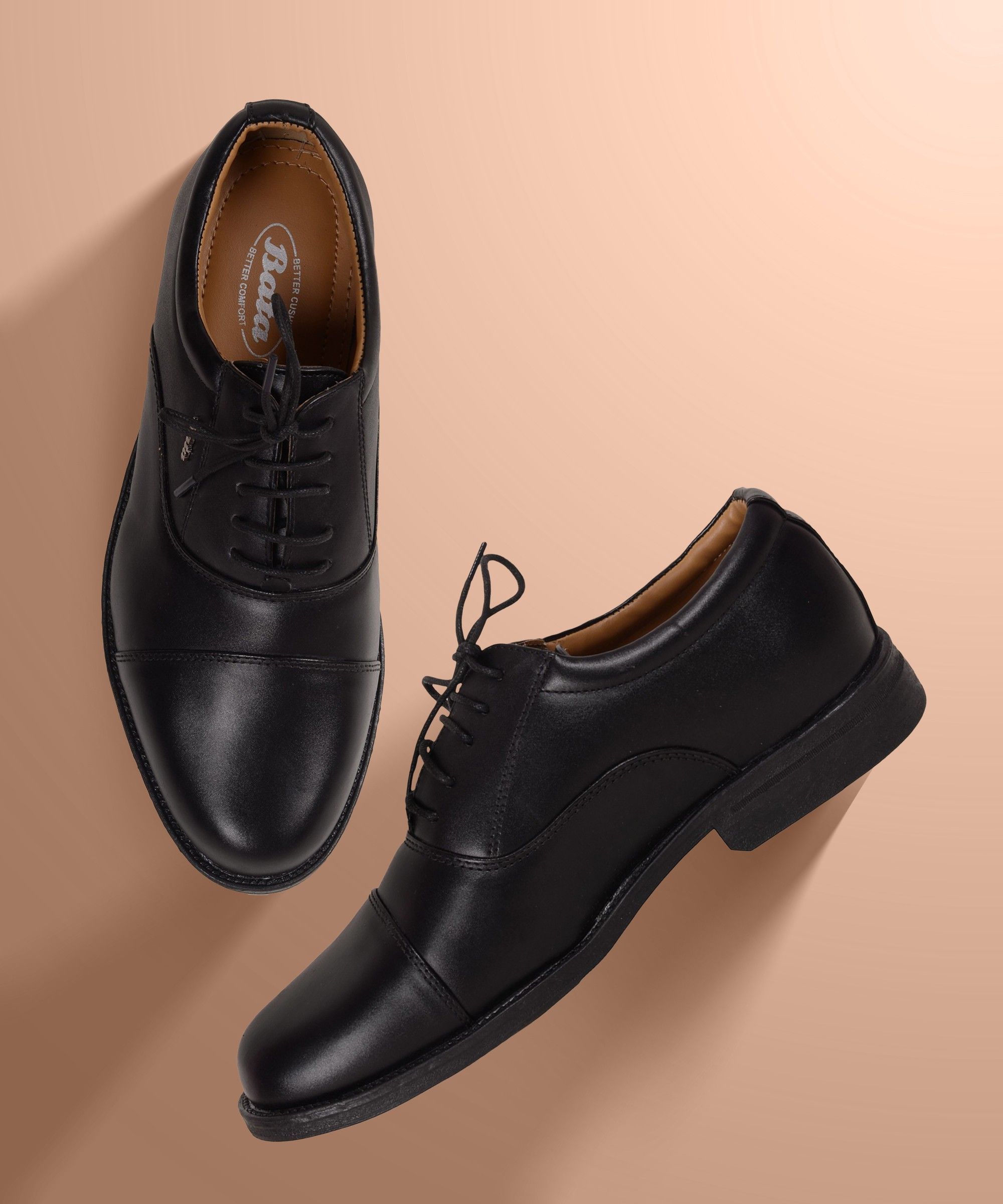 Bata Men Black Derby Formal Shoes Oxford For Men-picture-29