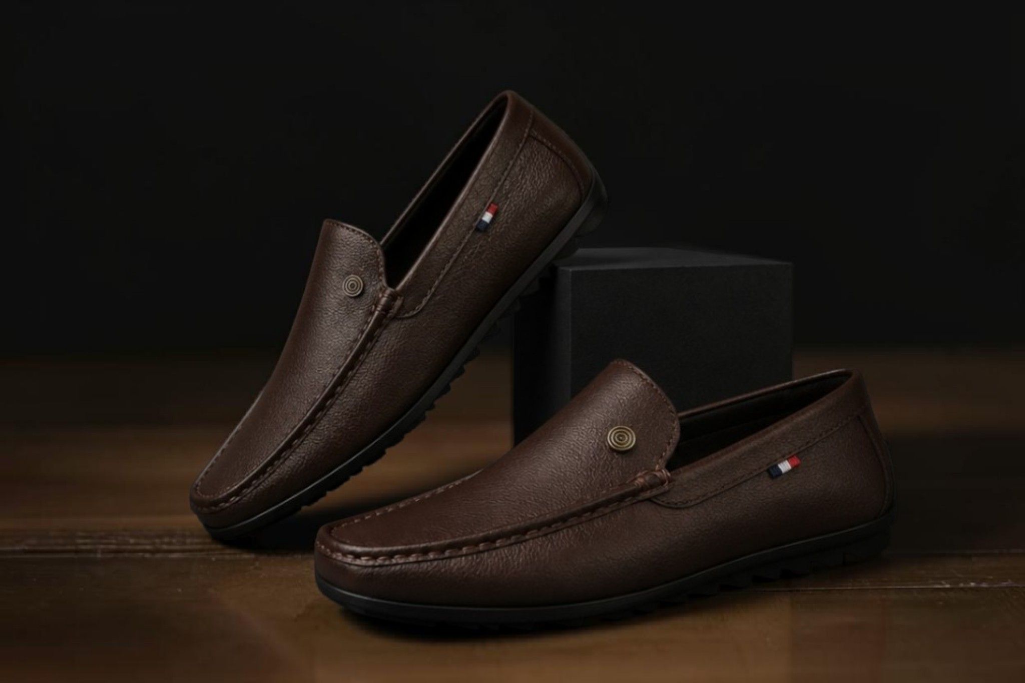 stride up Lightweight Stylish Casual Synthetic Leather Loafers For Men-picture-23