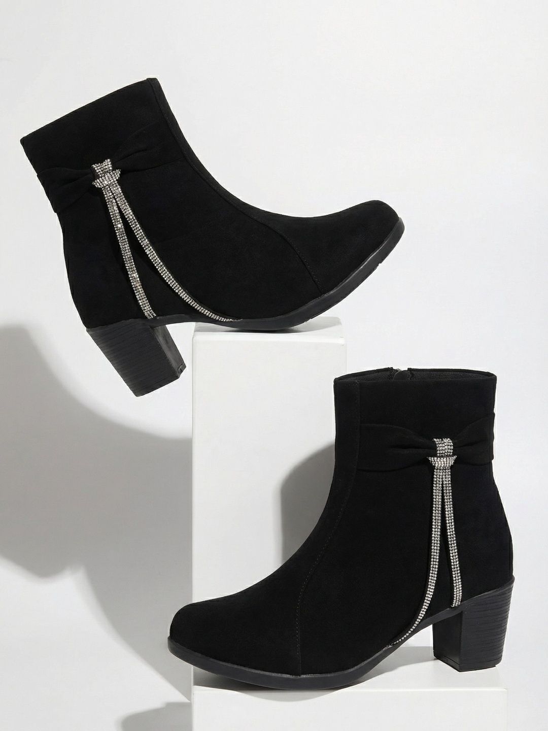Polaro Florsheim Men Black Patent Shoes Boots For Women-image-39