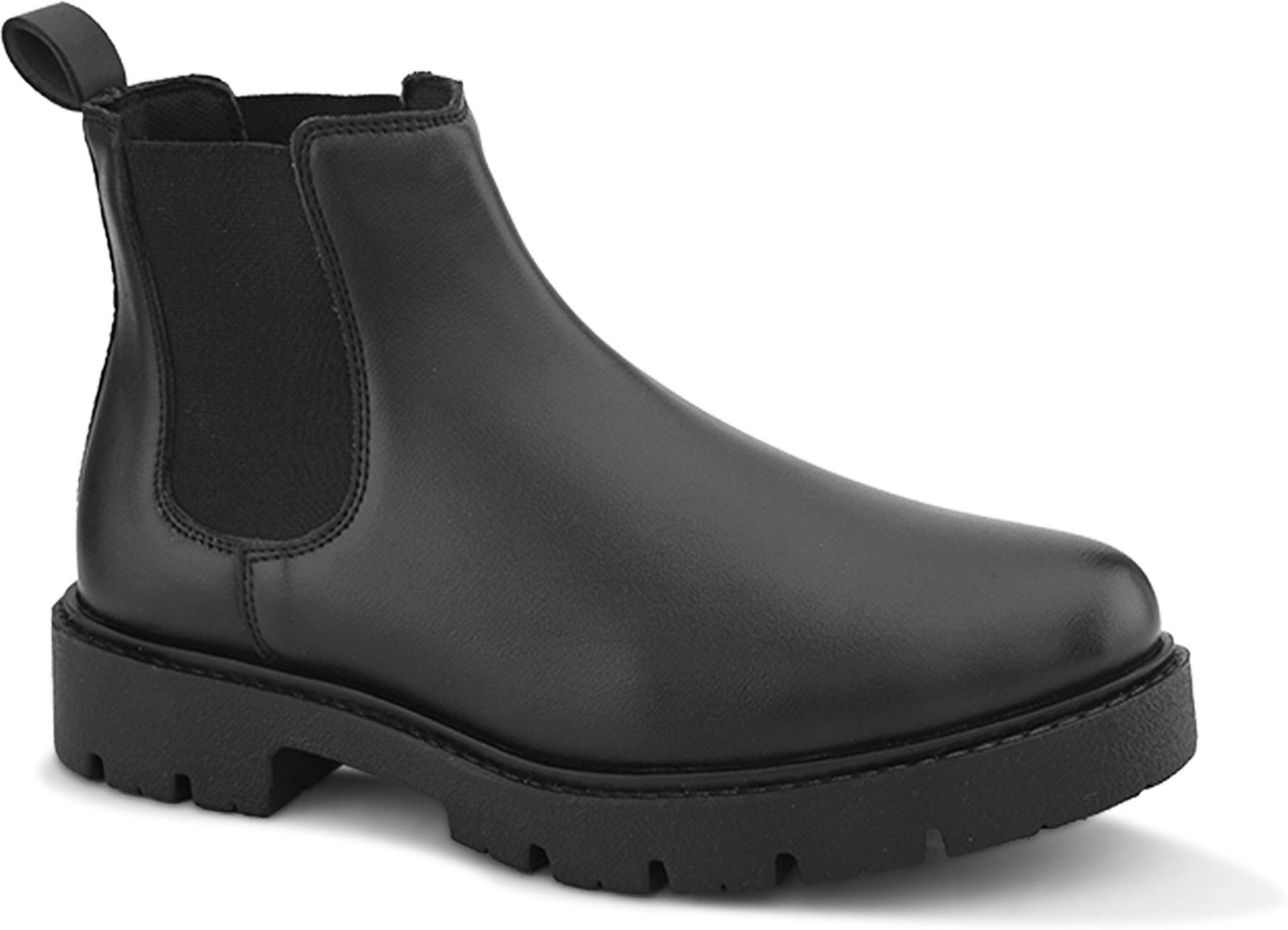 Chelsea Boots – Slip-On Ankle with Lug Sole Boots For Women-image-33