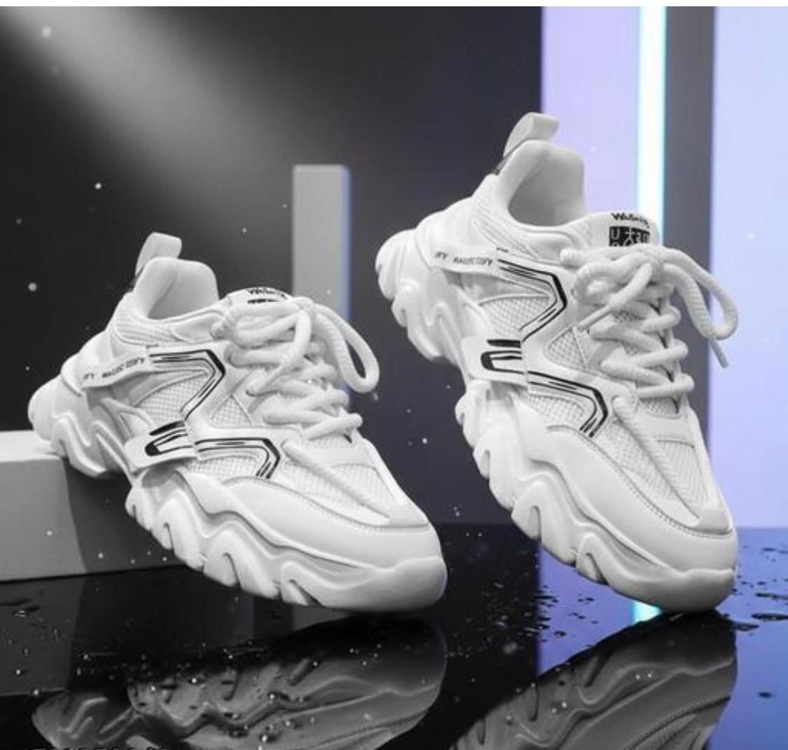 veximo Men Lace-Up Casual Sneaker Shoes (VEX-3455-WHT-9) Sneakers For Men-picture-29