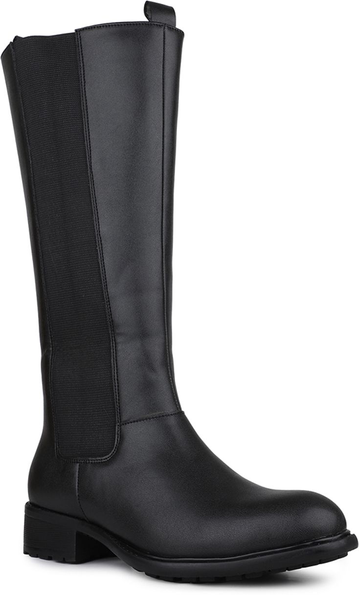 inc.5 Womens Black Casual Solid Long Boots Boots For Women-picture-11