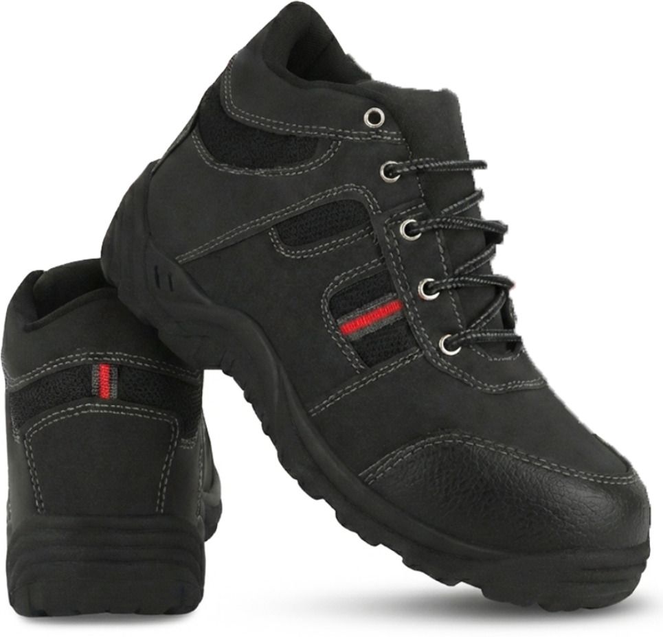 elecant Safety Shoes with PVC Sole and Steel Toe Protection for Industrial and Factory For Men-picture-1