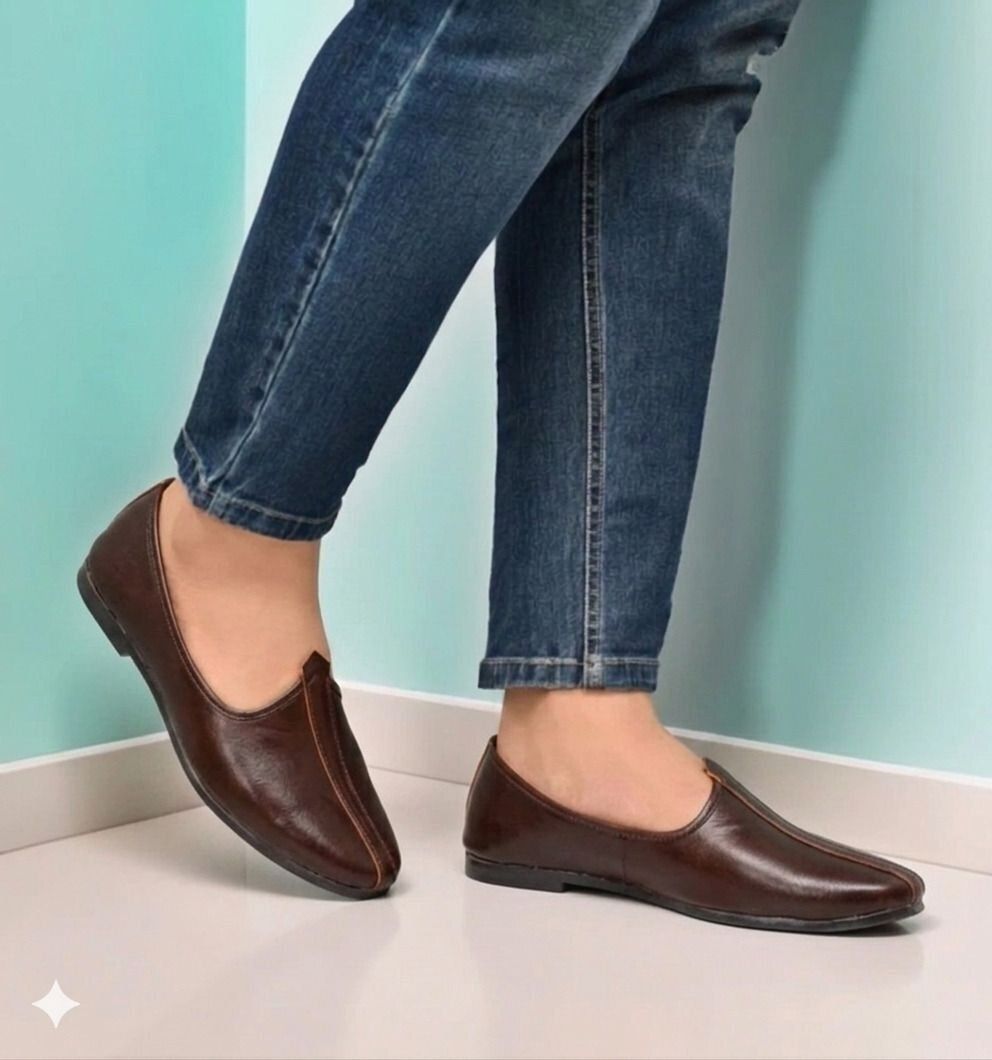 jaipuriya Men"s dark brown traditional Jalsa,comfortable ethnic footwear For Men BROWN Slip On For Men-picture-21