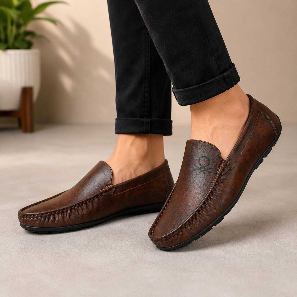 Vexyra Regal Brown Loafer Loafers For Men-image-16