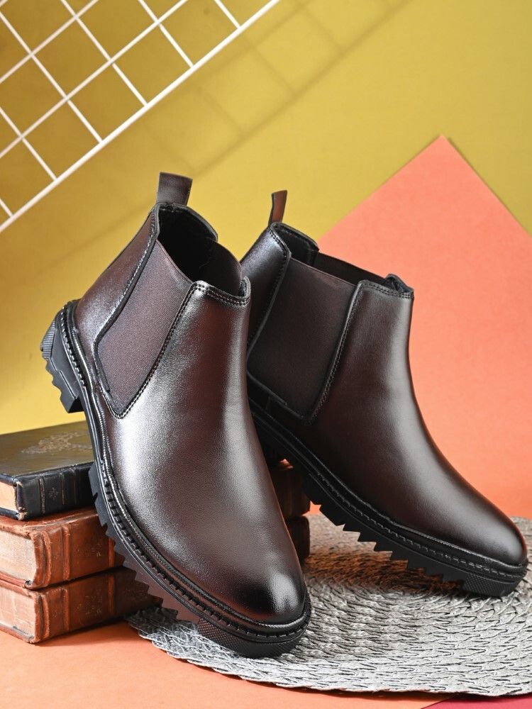 roadster chunky sole chelsea slipon for office, casual day Boots For Men-picture-42