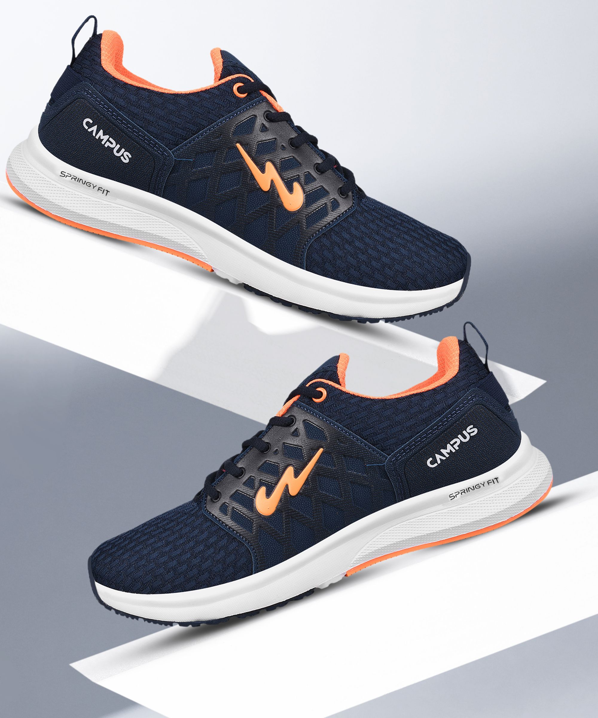 campus RODEO PRO Men's Sports Shoes | Cushioned Comfort | Breathable Mesh | Lace-Up Running Shoes For Men-picture-10