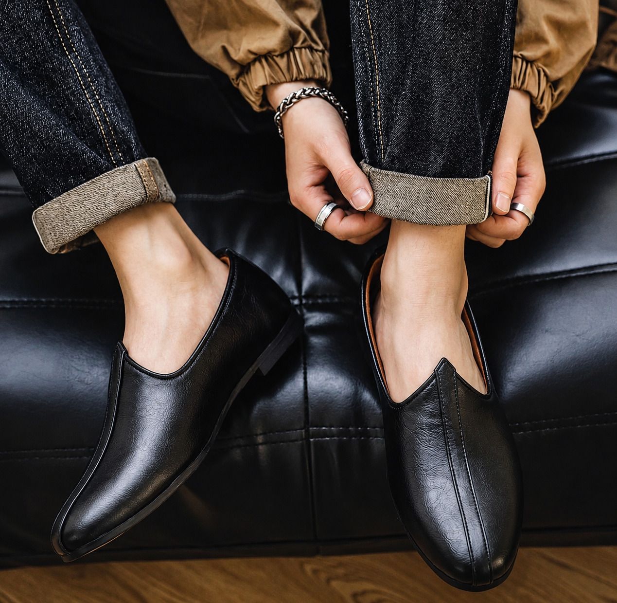 r rj trends Stylish Jalsa Mojari Loafers | Modern Twist Traditional Men's Jutti Loafers For Men-picture-19