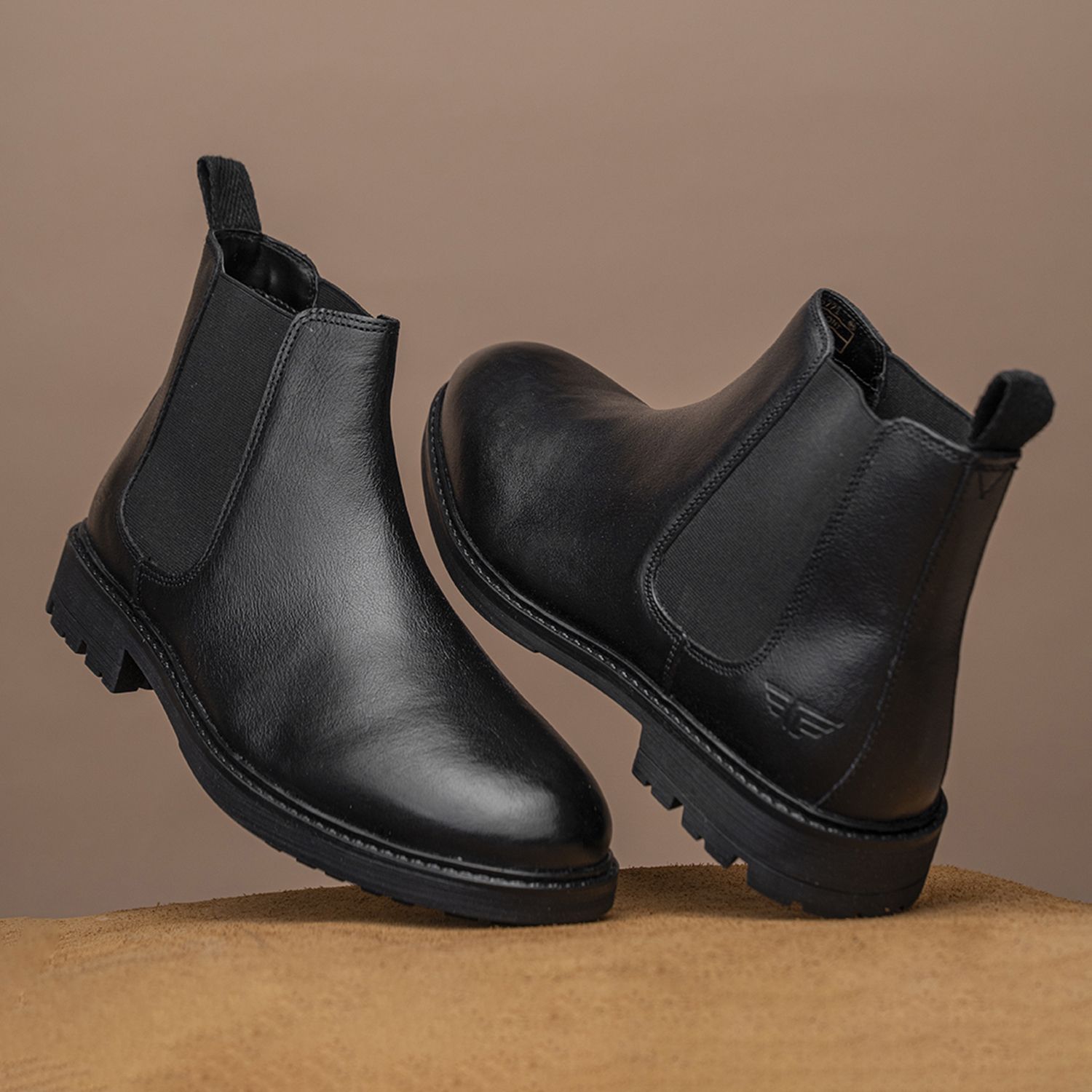 Chelsea Boots for Men | Real Leather Shoes With High-cut Pattern Boots For Men