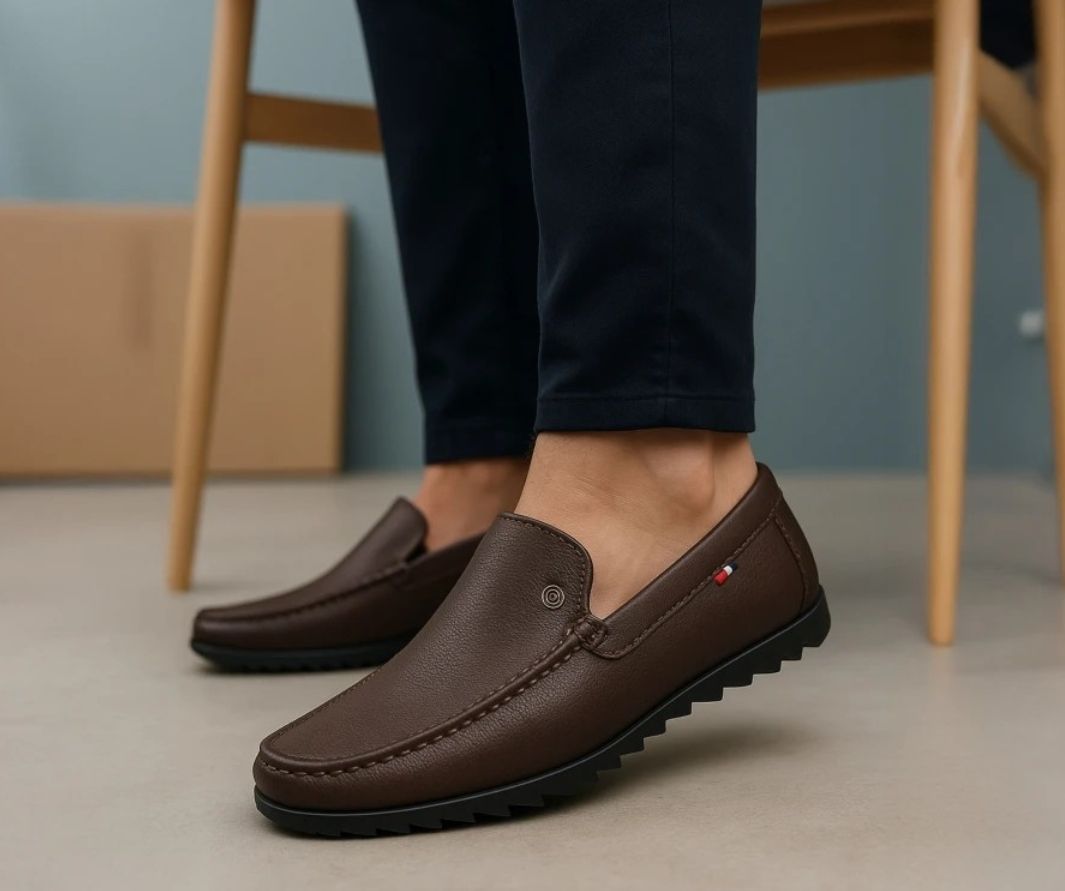 stride up Lightweight Stylish Casual Synthetic Leather Loafers For Men-picture-38
