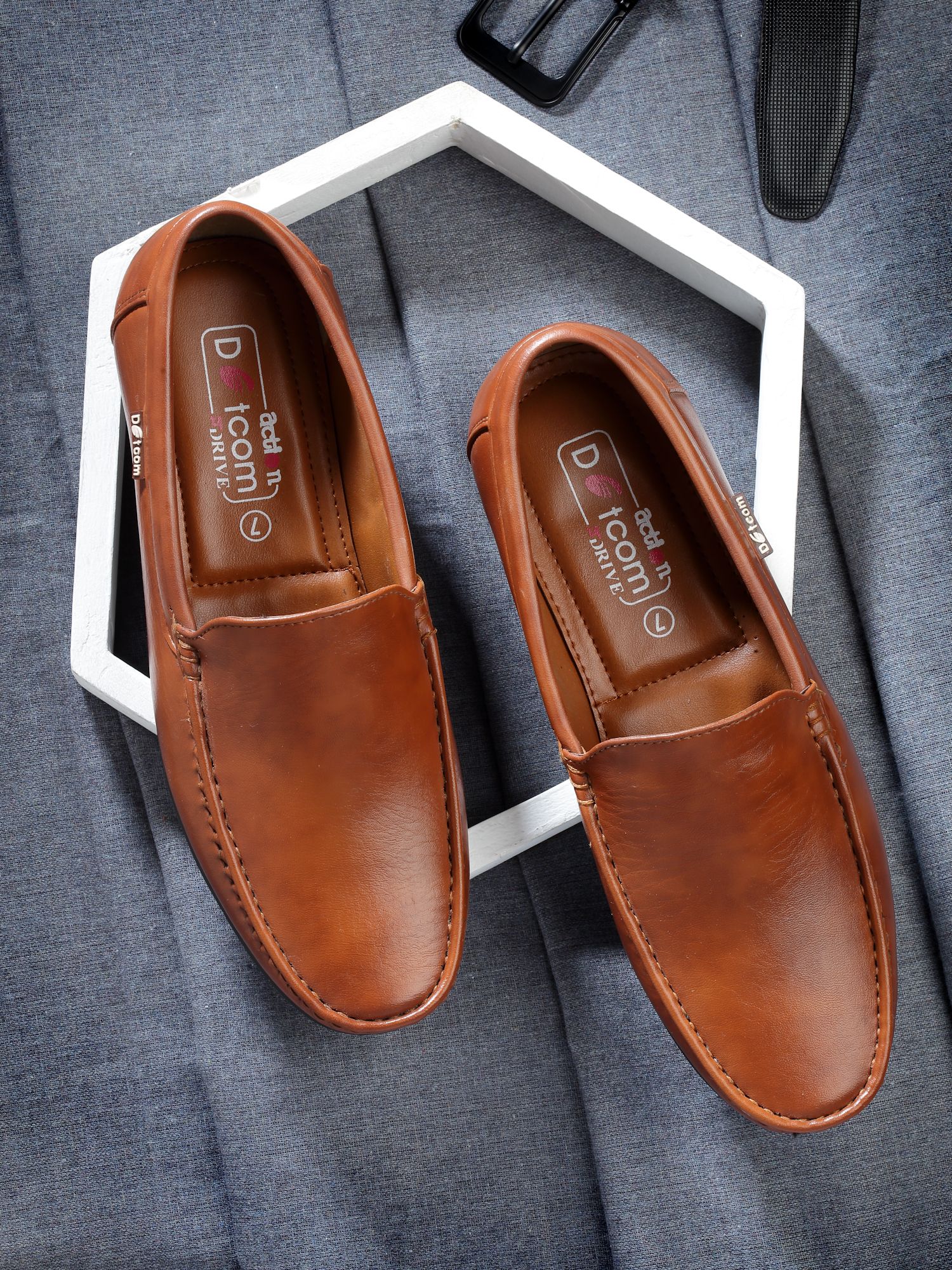 action Lightweight | Comfortable | Trendy | Daily Wear | Synthetic Leather Loafers For Men-picture-41